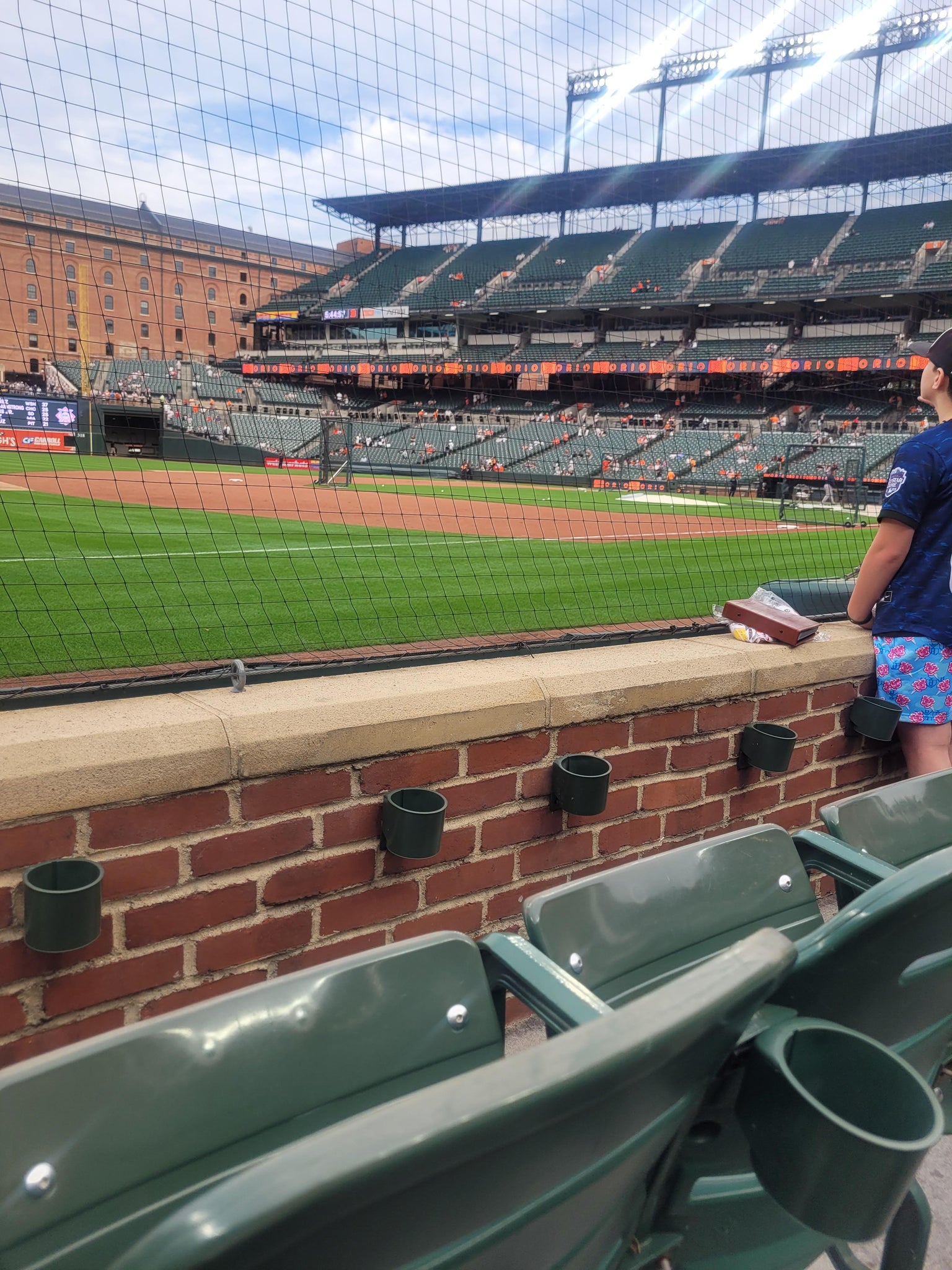 Vue réelle des fans prise de la Section 60 au site Oriole Park at Camden Yards par Brenda K