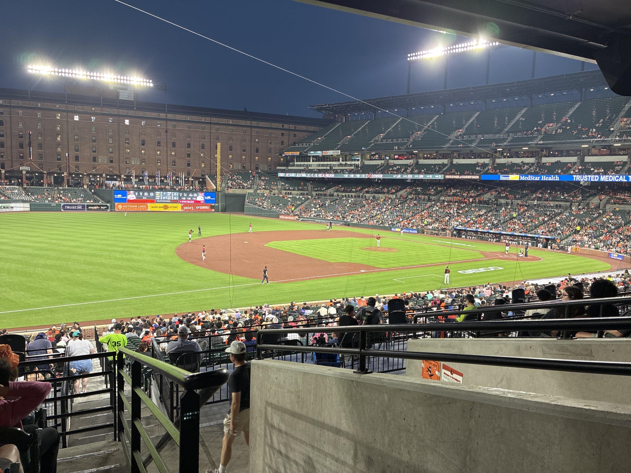 Real Fan View taken from Section 61 at Oriole Park at Camden Yards by Wesley R