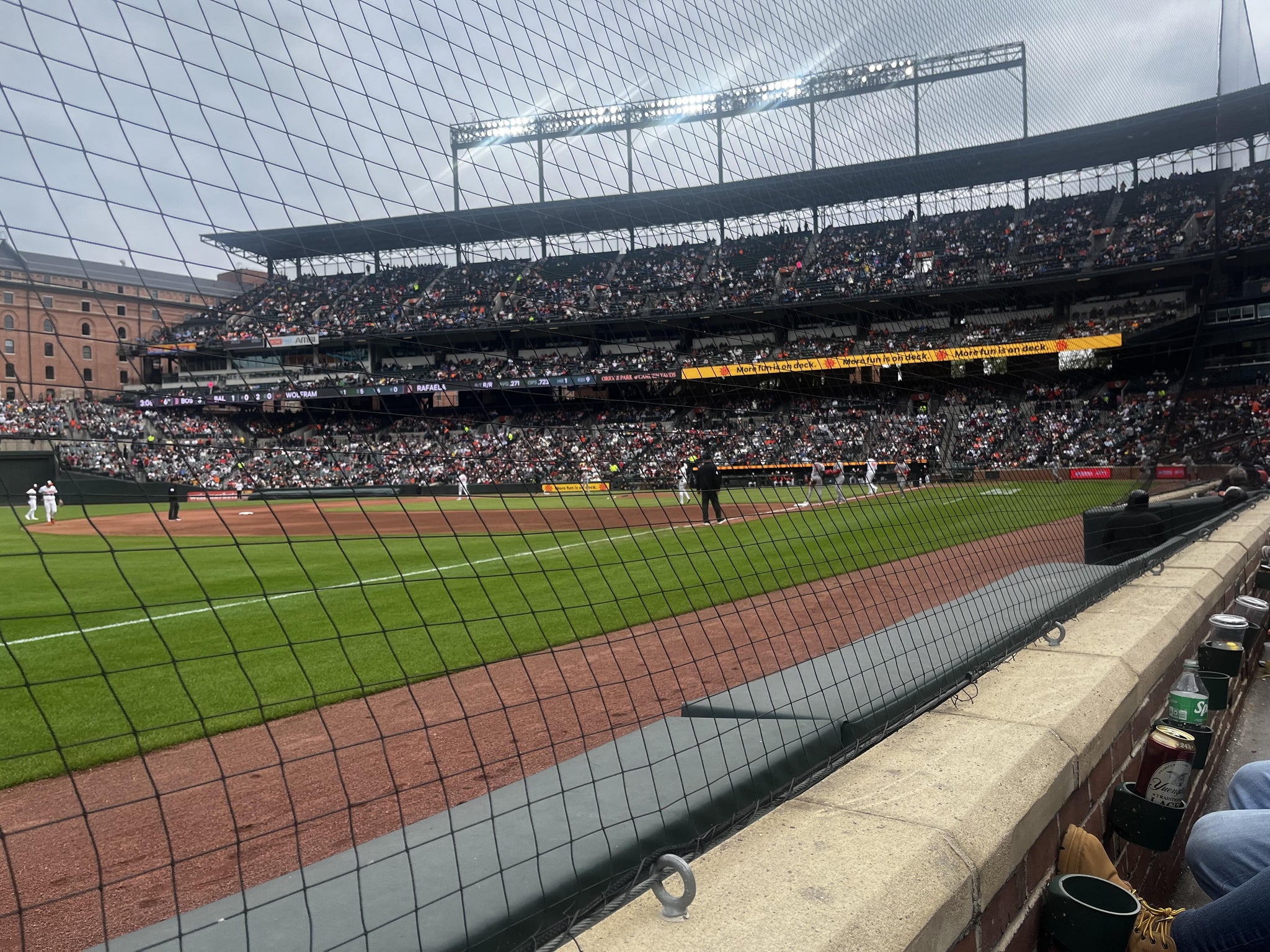 Real Fan View taken from Section 62 at Oriole Park at Camden Yards by Juliana R