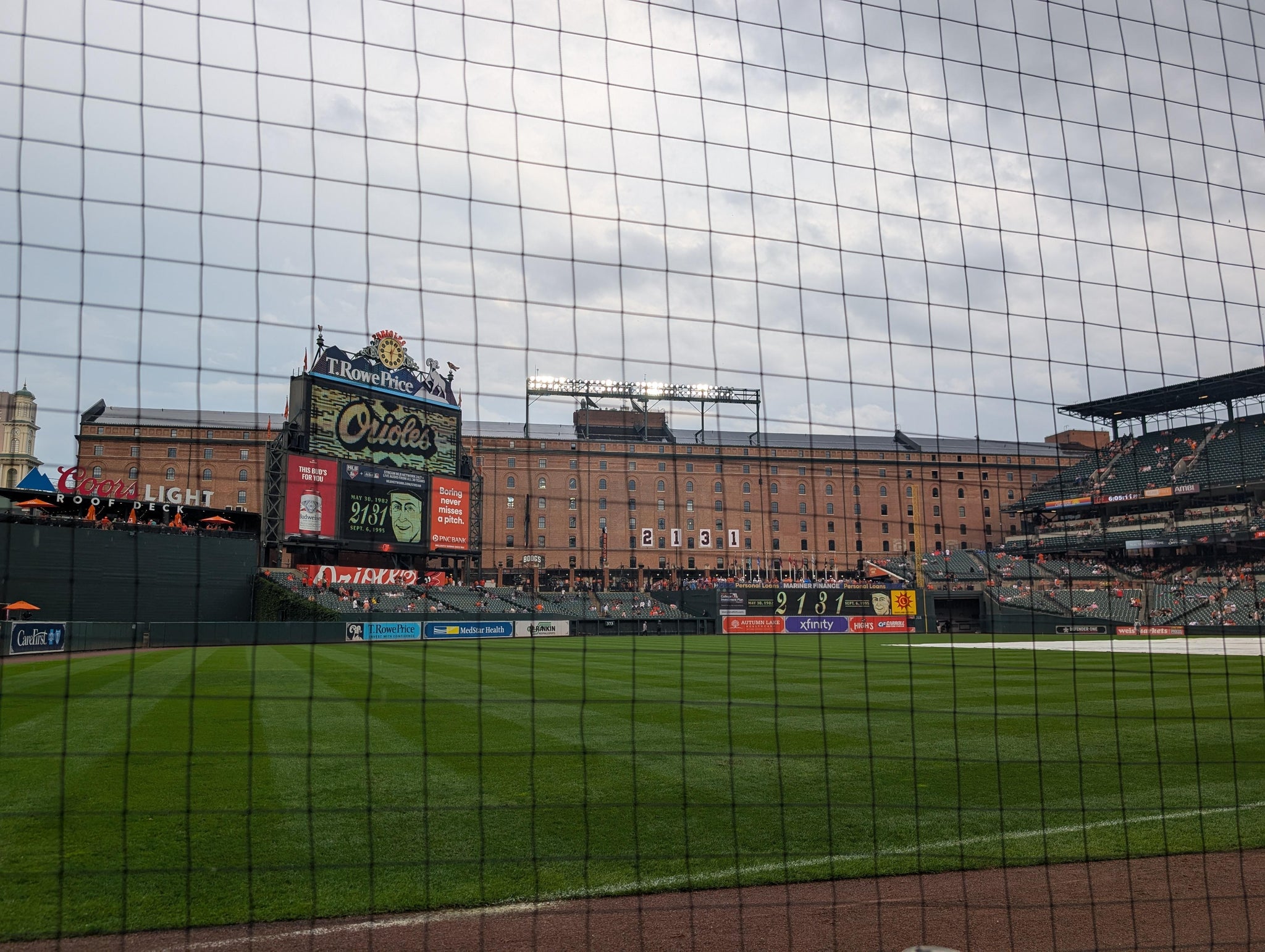 Real Fan View taken from Section 68 at Oriole Park at Camden Yards by Matthew M
