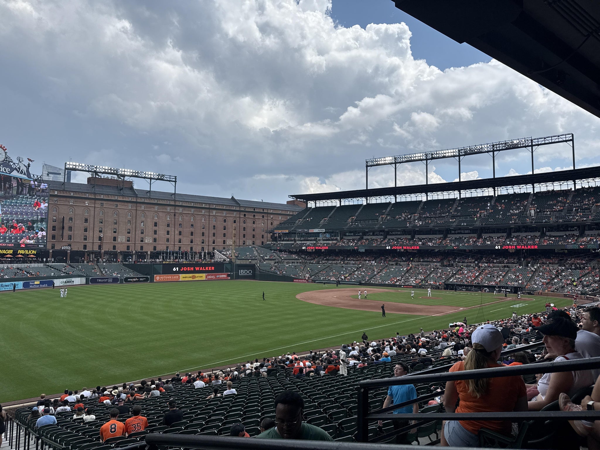 Real Fan View taken from Section 69 at Oriole Park at Camden Yards by Diana K