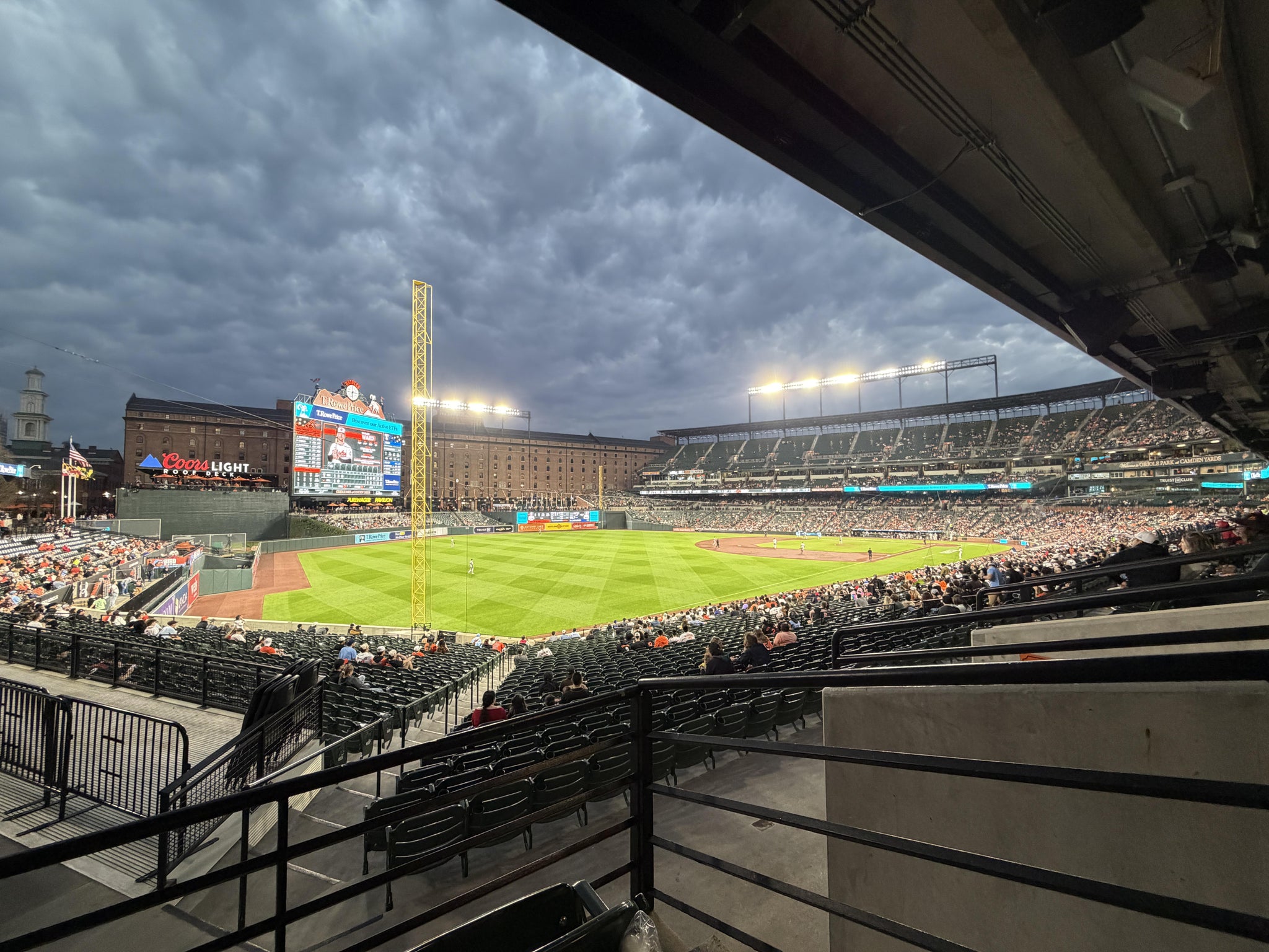 Real Fan View taken from Section 71 at Oriole Park at Camden Yards by Scotty B