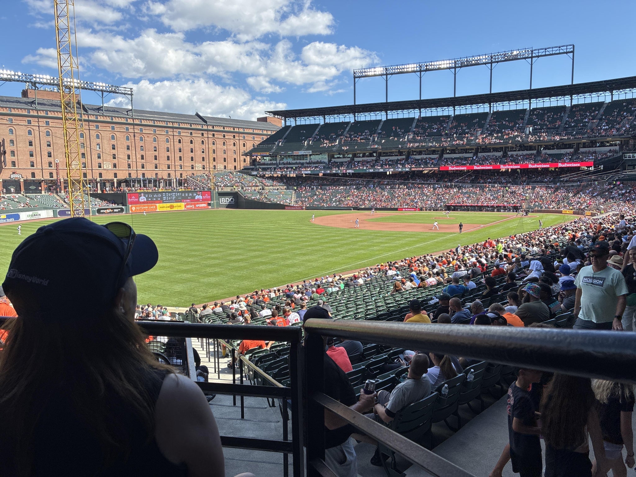 Real Fan View taken from Section 73 at Oriole Park at Camden Yards by Anonymous User