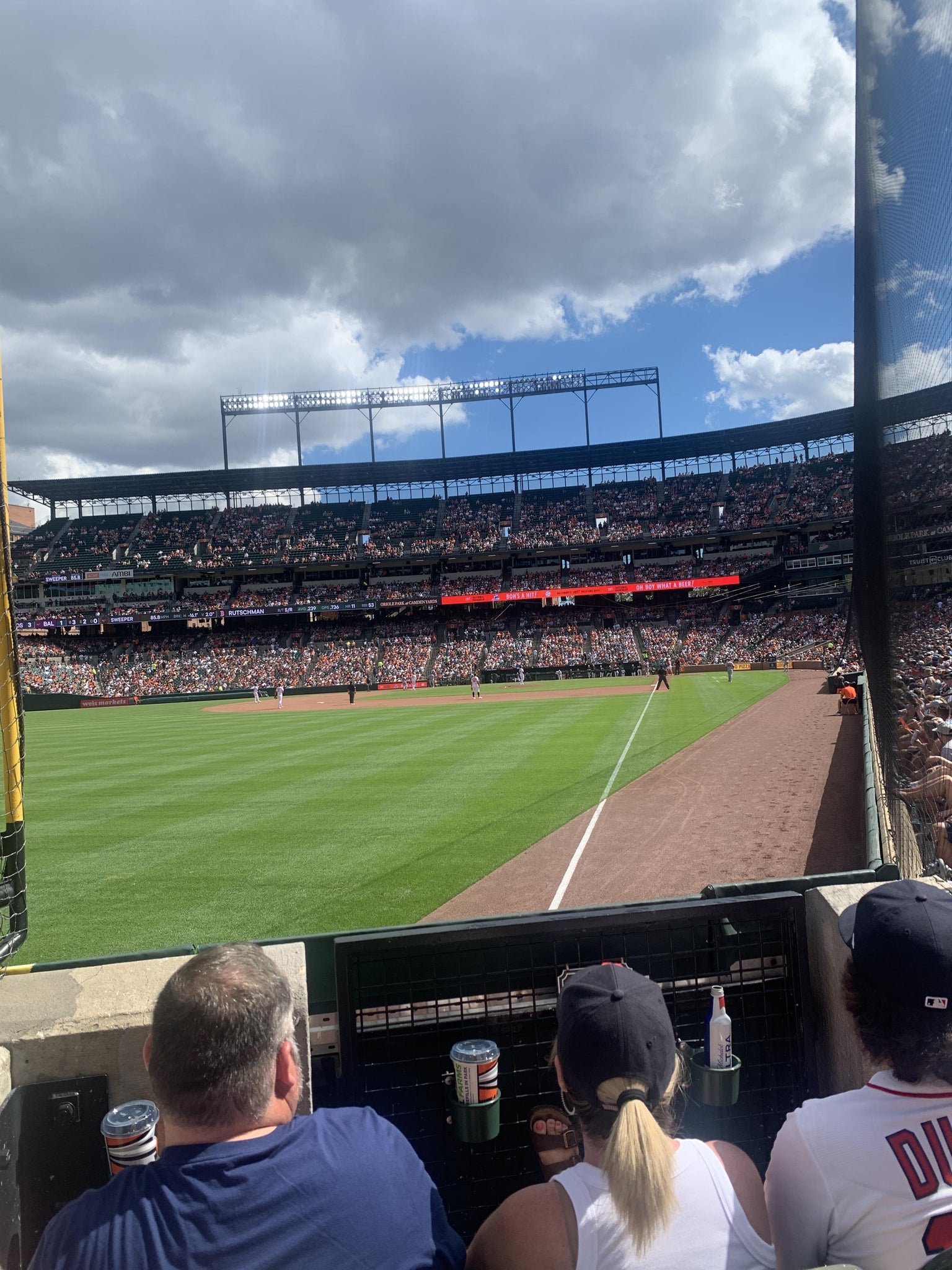 Real Fan View taken from Section 74 at Oriole Park at Camden Yards by Forrest W