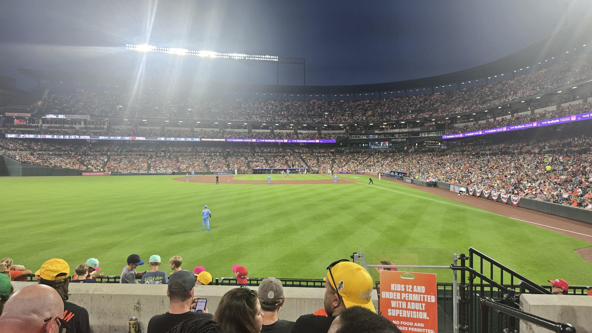 Real Fan View taken from Section 80 at Oriole Park at Camden Yards by Chad B