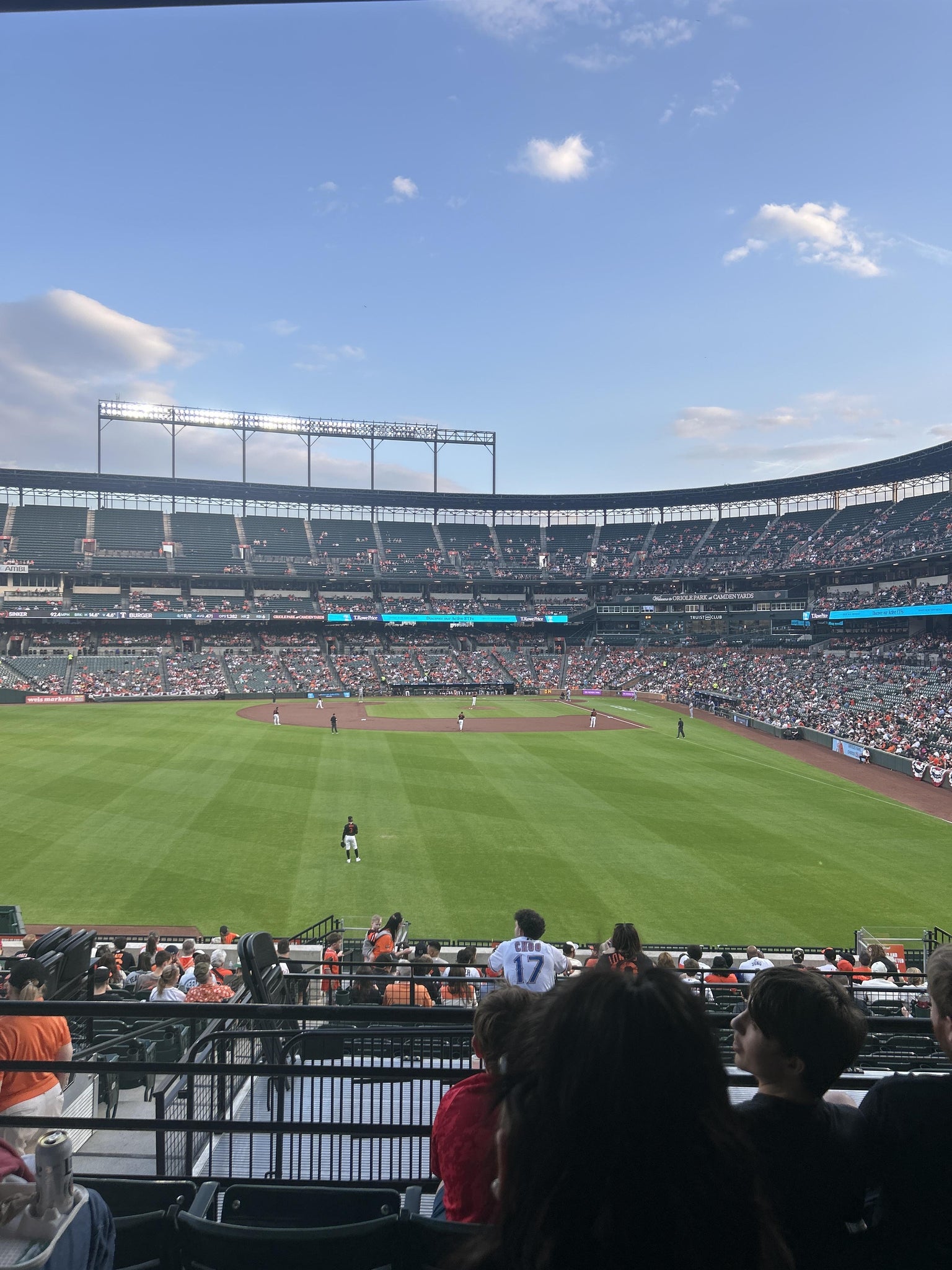 Real Fan View taken from Section 83 at Oriole Park at Camden Yards by Hali M