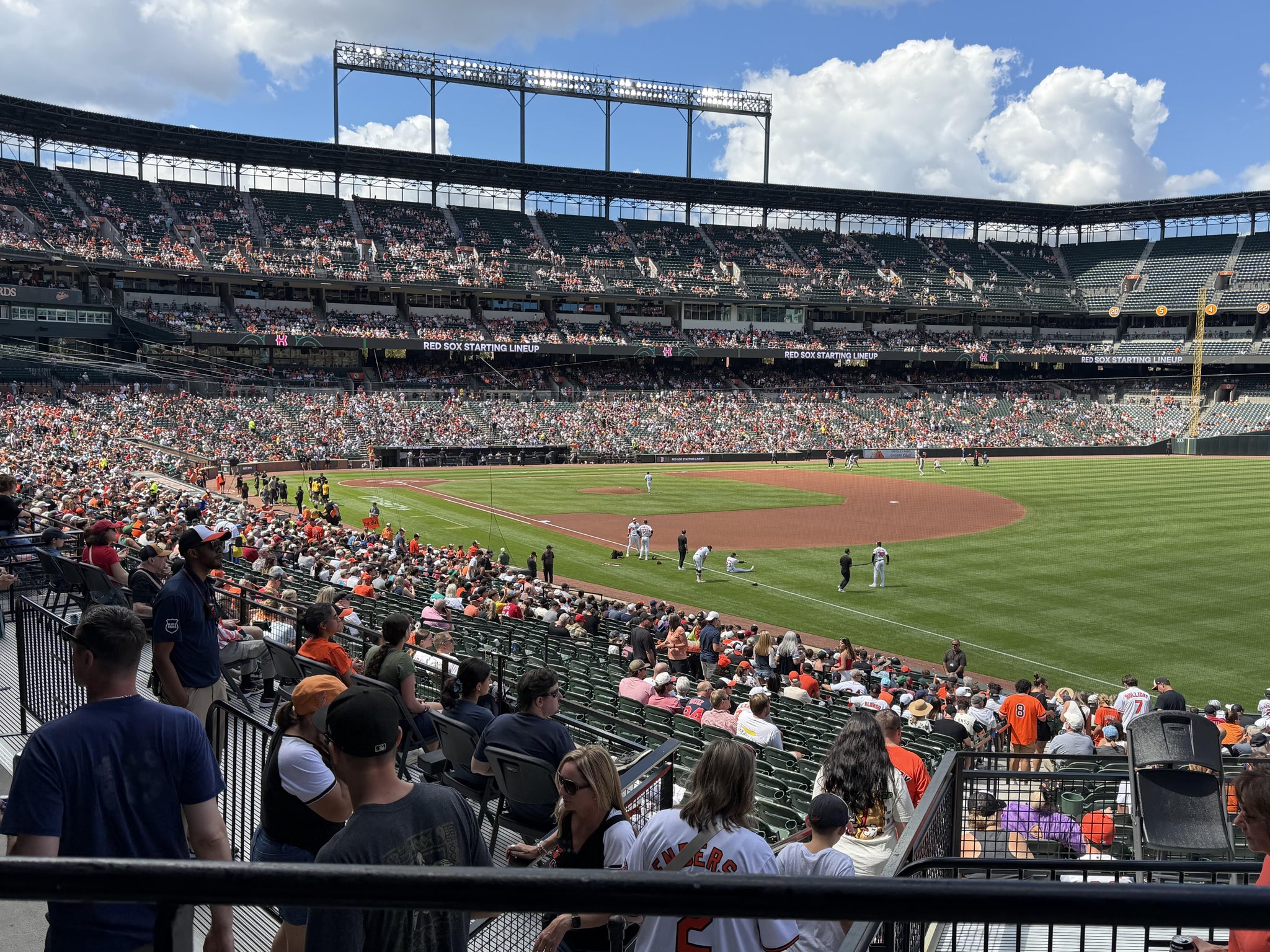 Real Fan View taken from Section 9 at Oriole Park at Camden Yards by Nicholas R