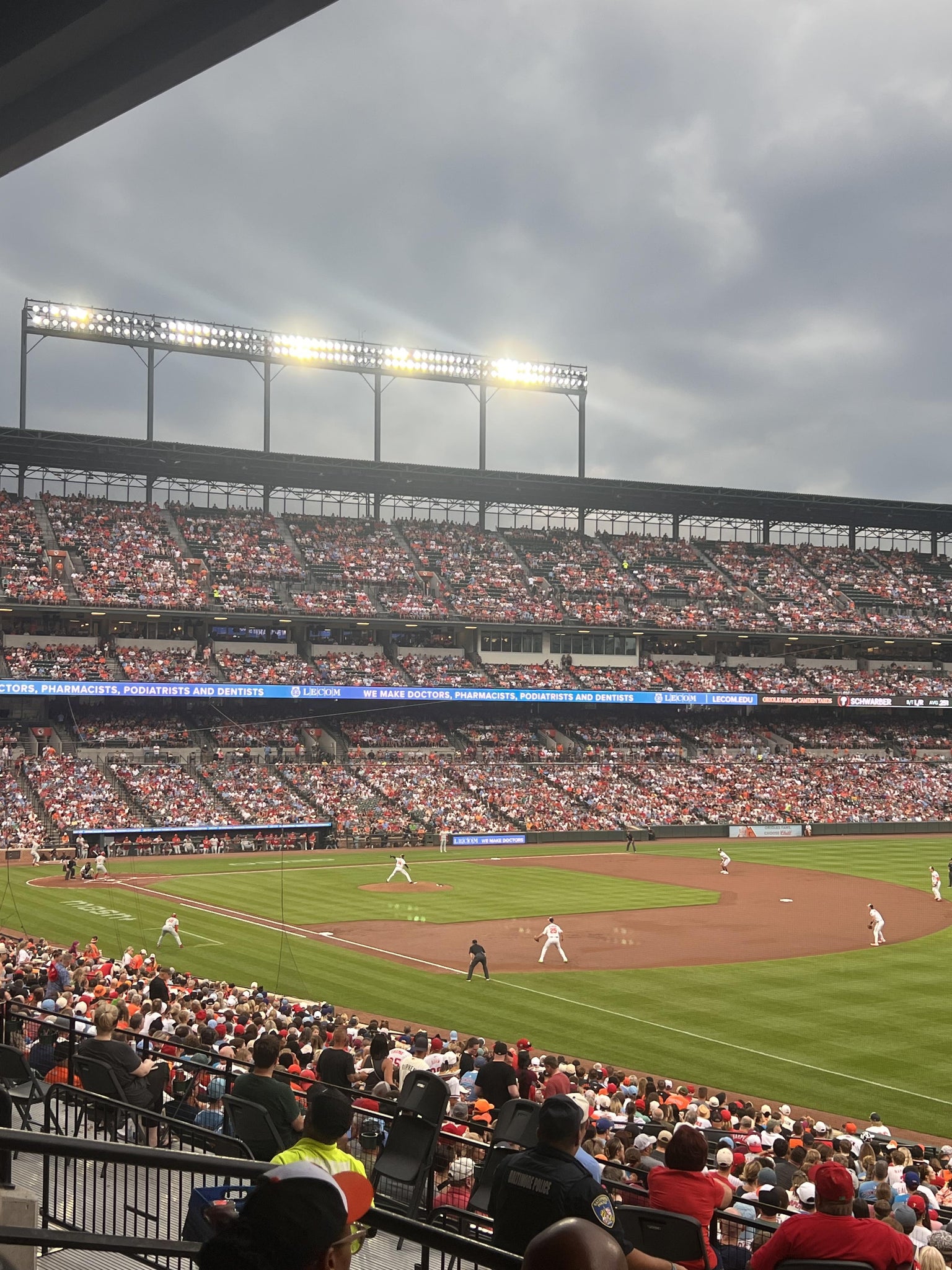 Real Fan View taken from Section 9 at Oriole Park at Camden Yards by Kristen W