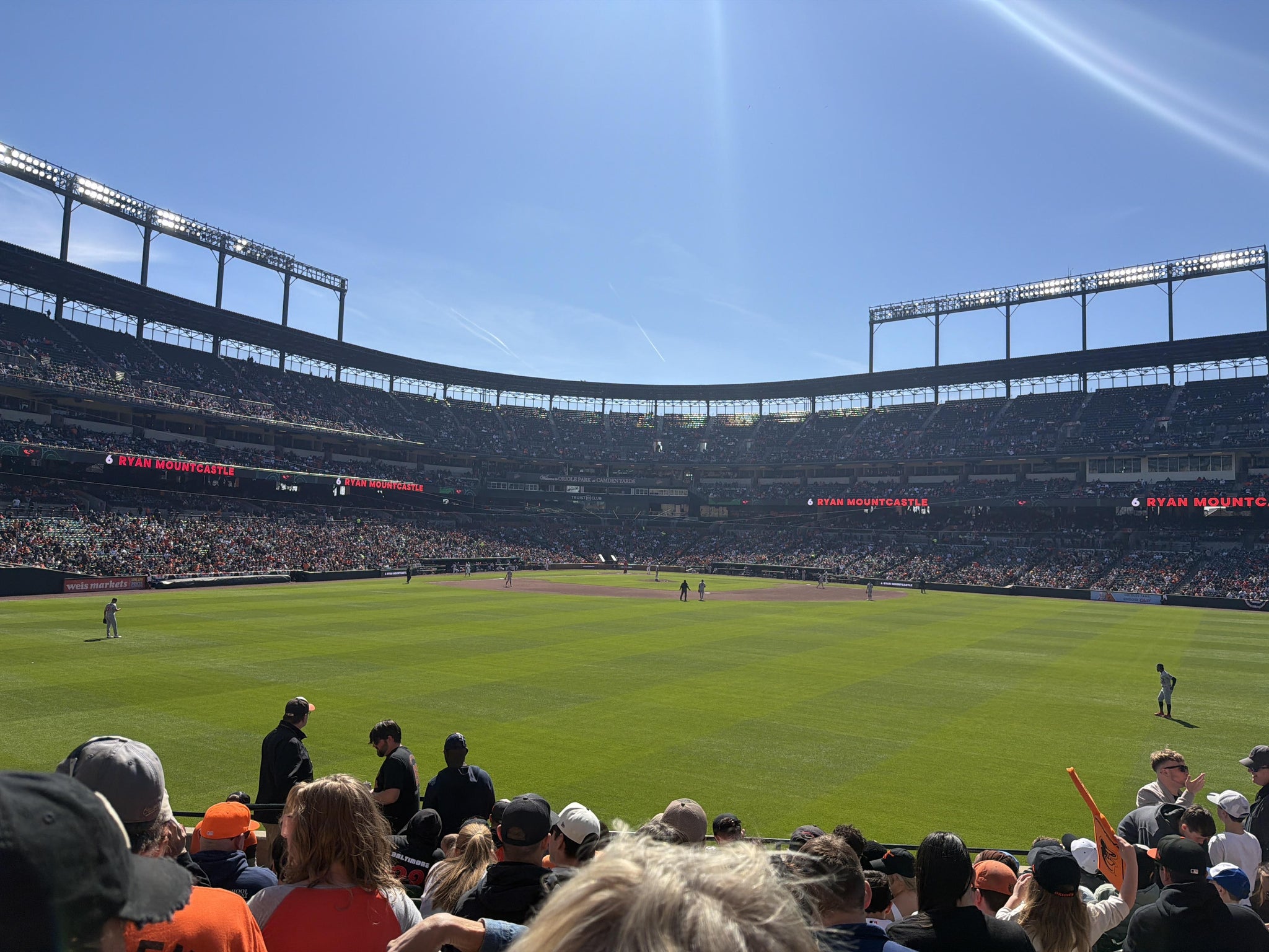 Real Fan View taken from Section 92 at Oriole Park at Camden Yards by Eleanor S