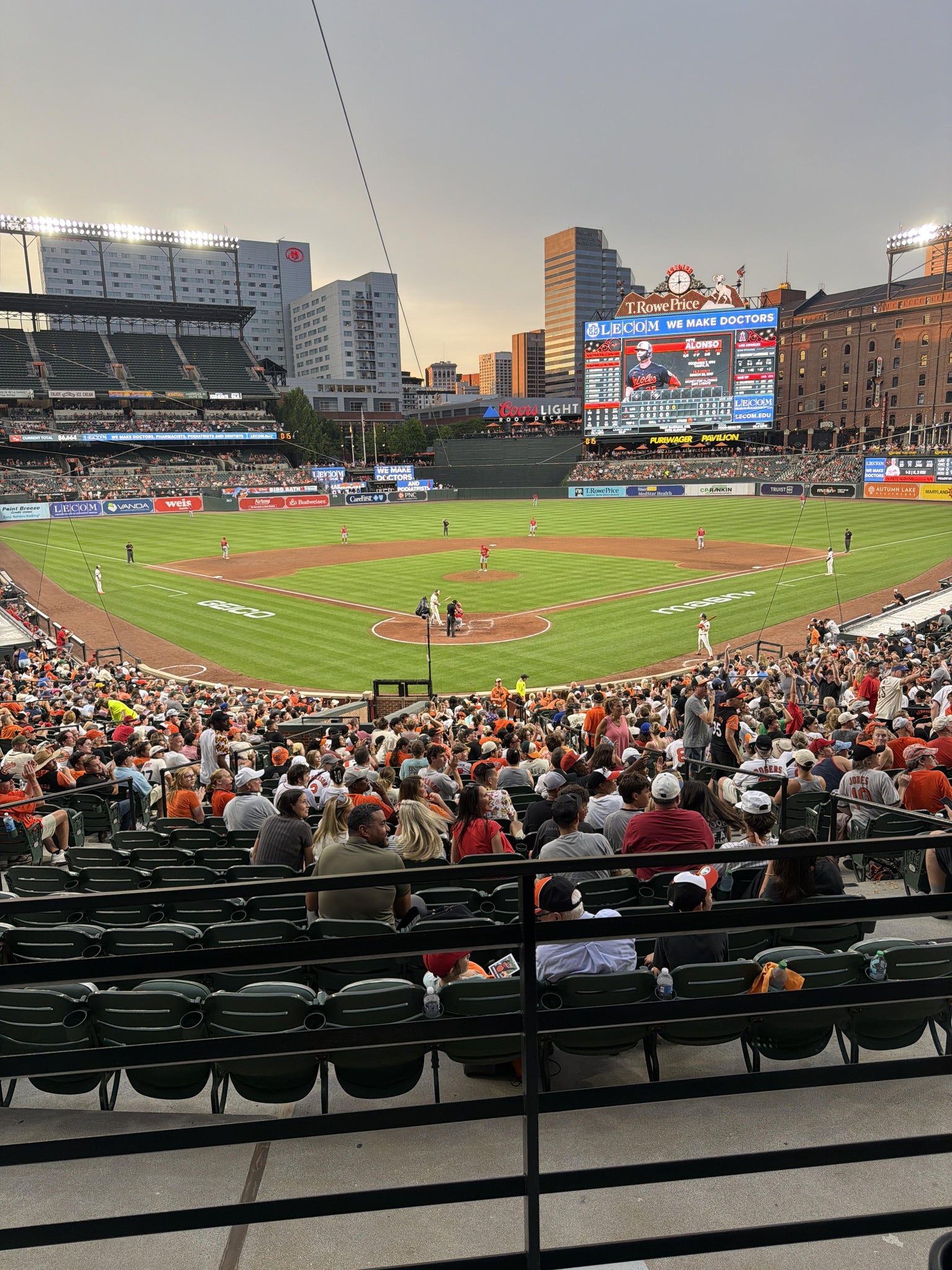 Real Fan View taken from Premium Club 35 at Oriole Park at Camden Yards by Susan O