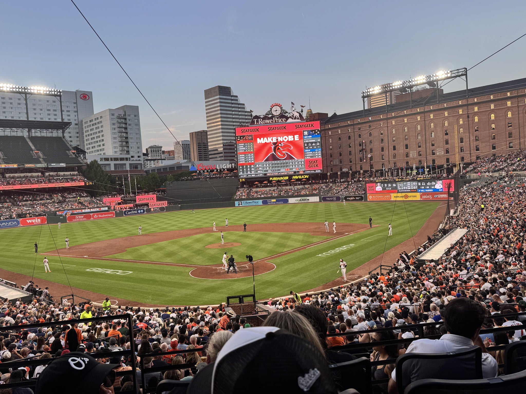 Real Fan View taken from Premium Club 37 at Oriole Park at Camden Yards by Victoria N