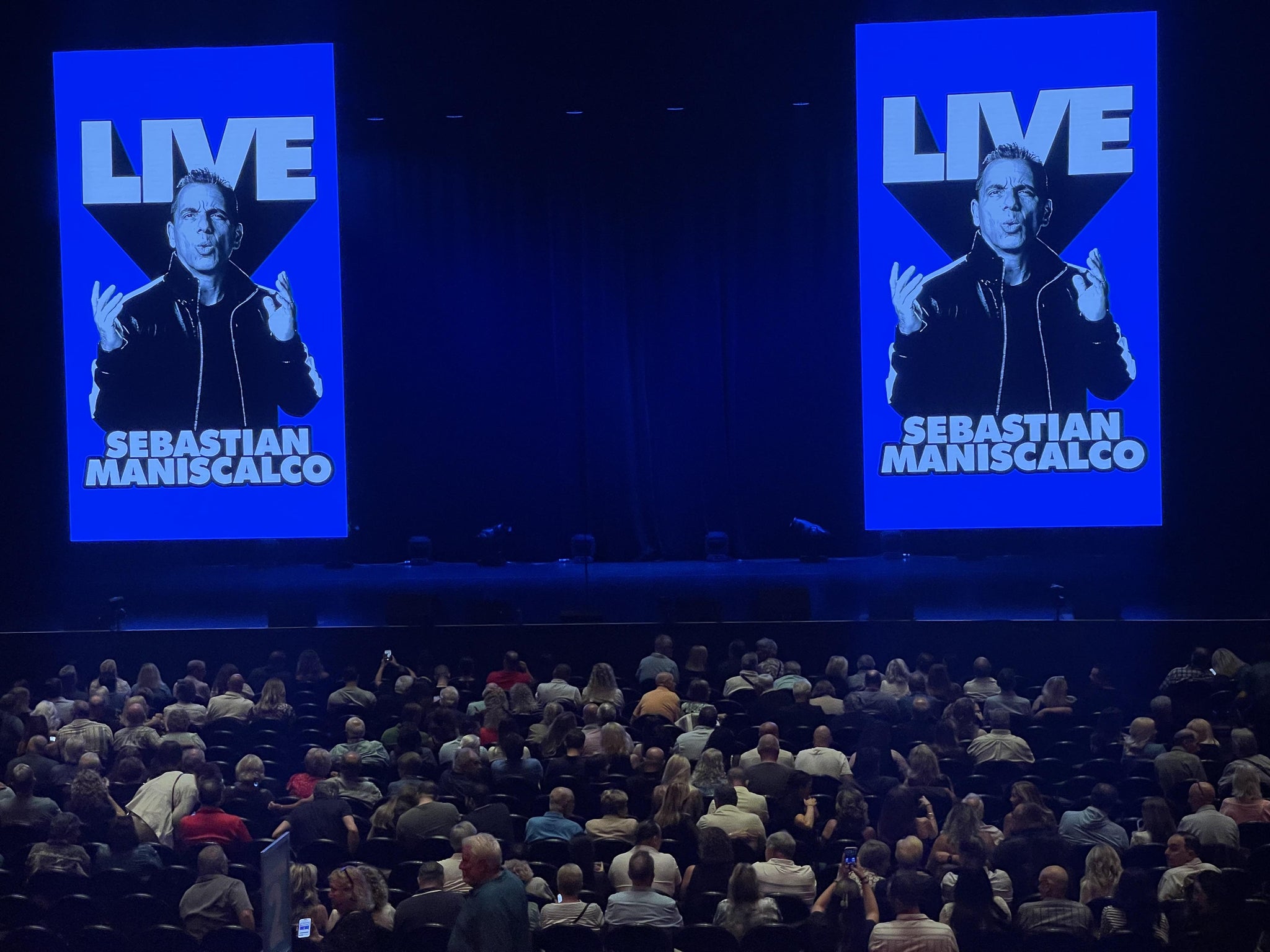 Real Fan View taken from Section 104 at Ovation Hall at Ocean Resort Casino by Michael L