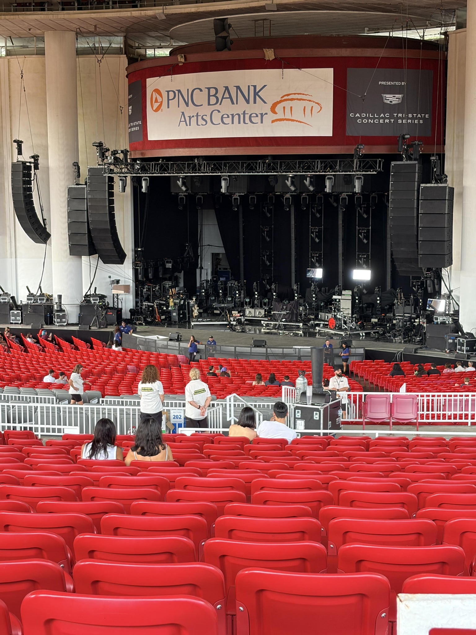 Real Fan View taken from Section 402 at PNC Bank Arts Center by Michail K