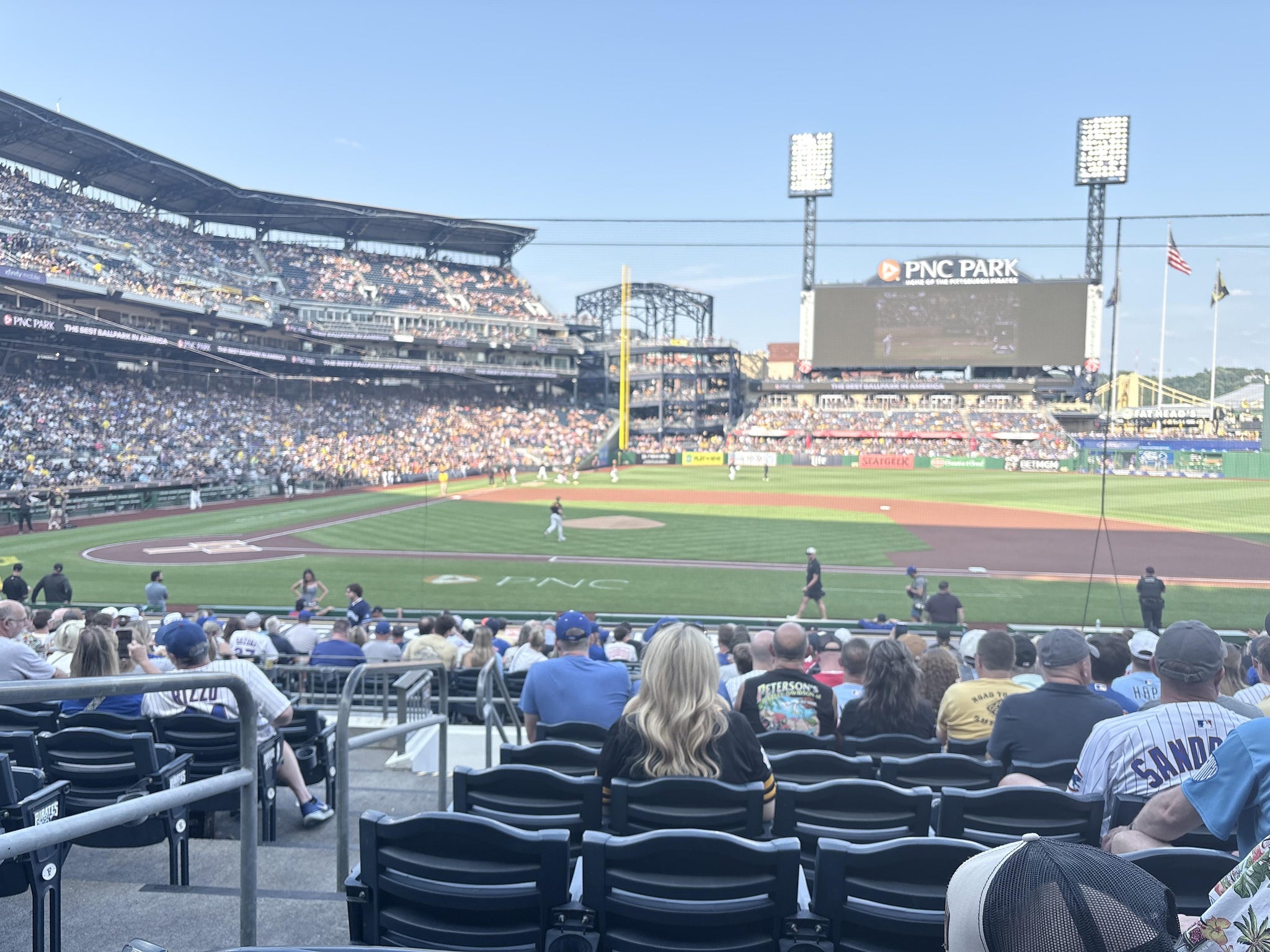 Real Fan View taken from Section 110 at PNC Park by Muriel R