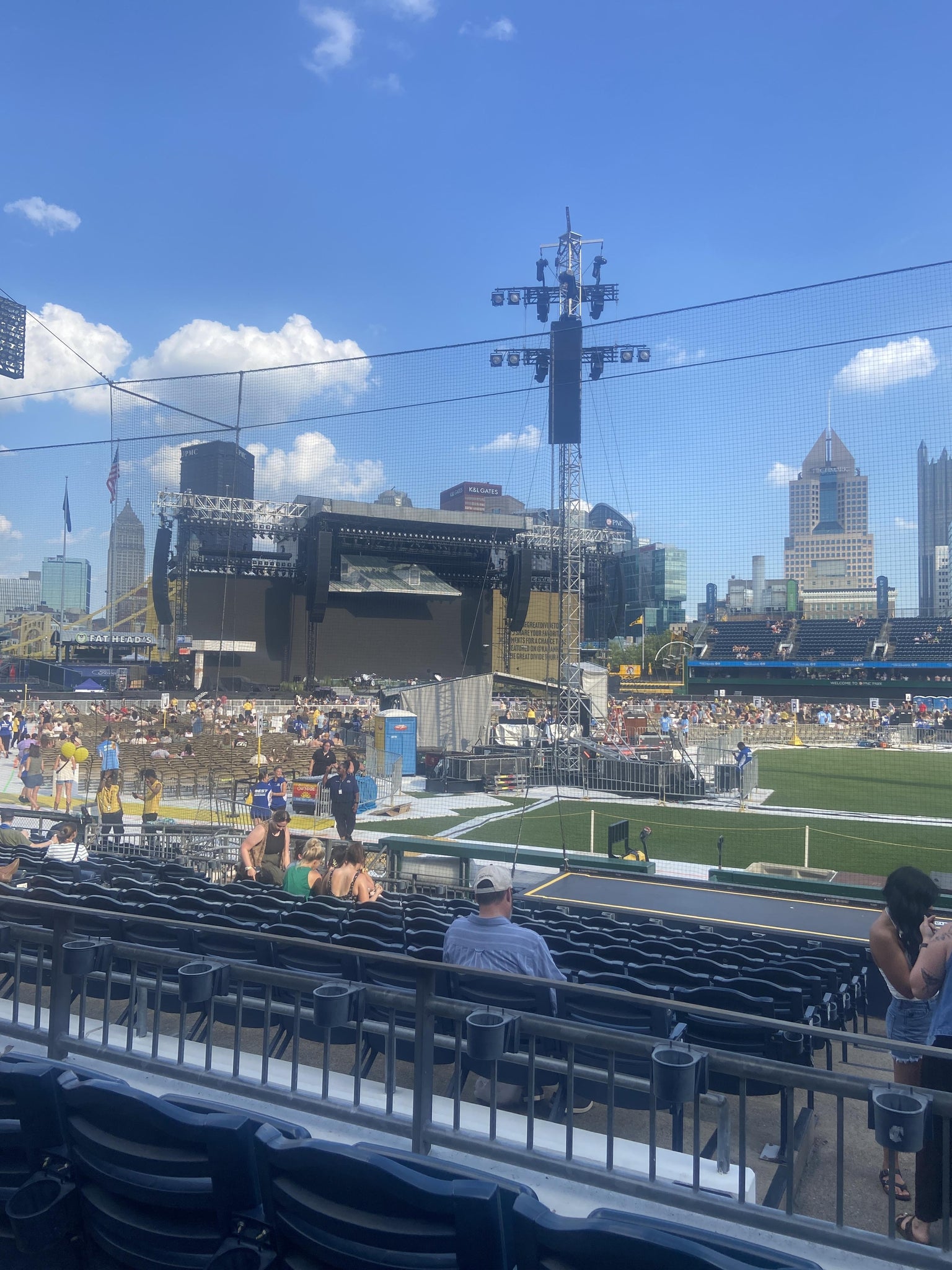 Real Fan View taken from Section 123 at PNC Park by Michael S