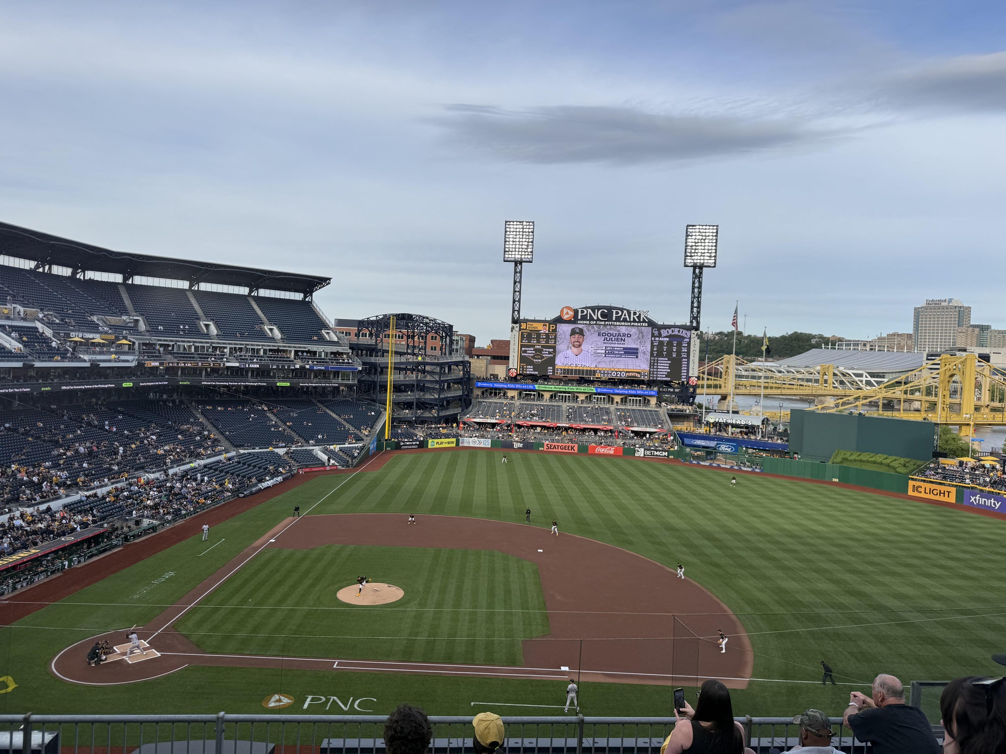 Real Fan View taken from Section 210 at PNC Park by Bella D