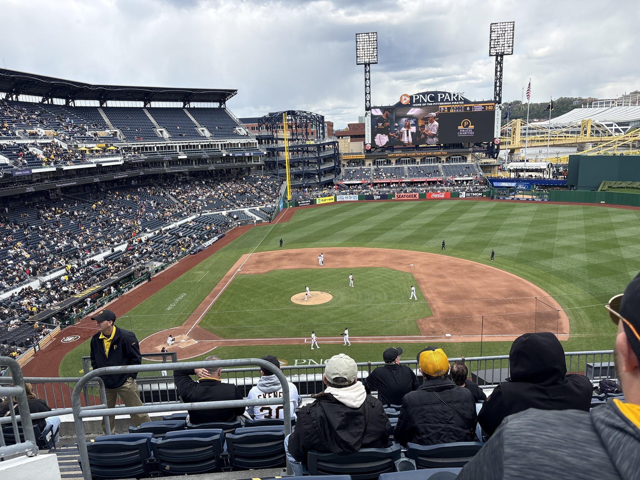 Real Fan View taken from Section 210 at PNC Park by Maggie H
