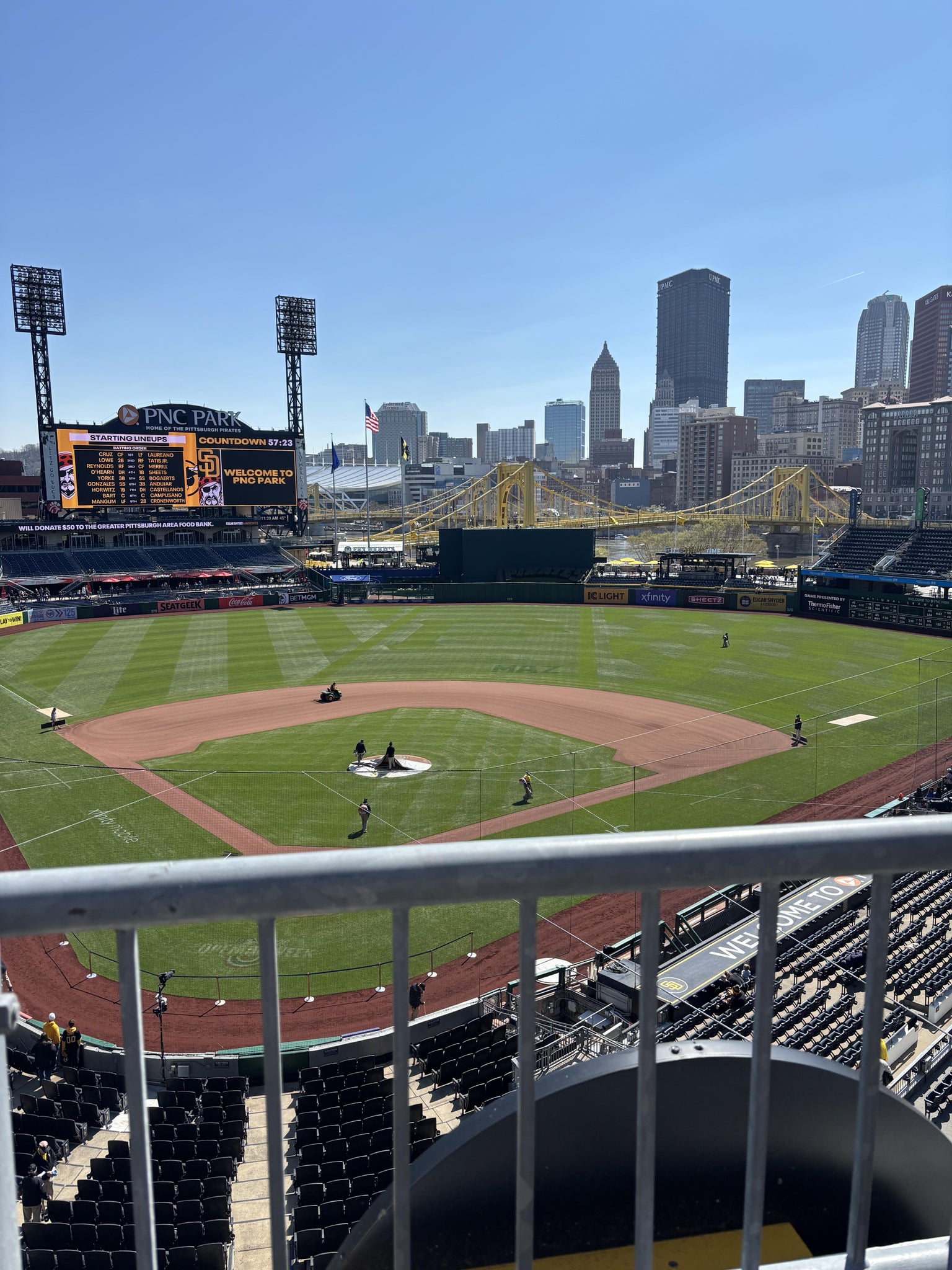 Real Fan View taken from Section 214 at PNC Park by Steven E