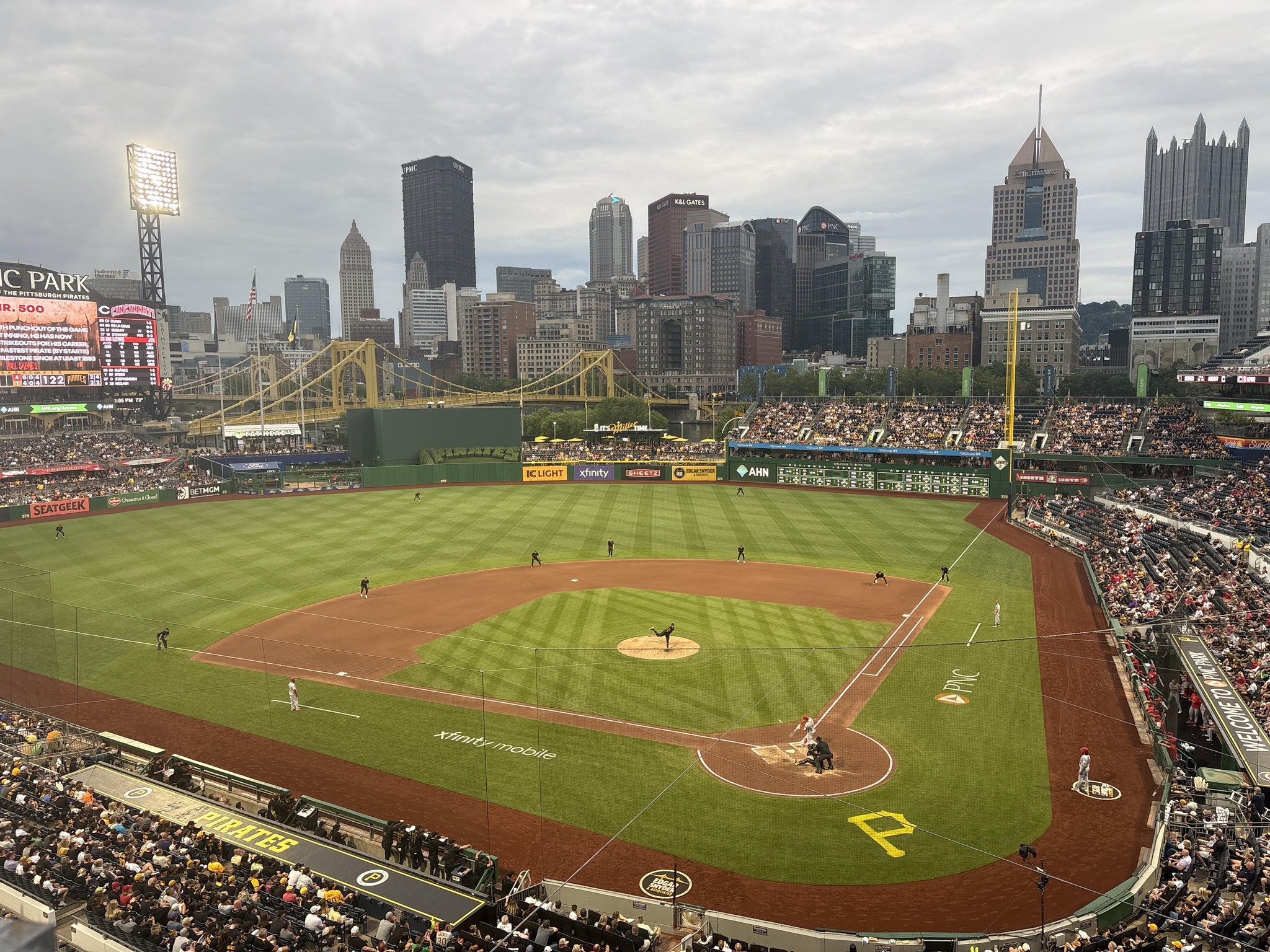 Real Fan View taken from Section 219 at PNC Park by Michael L