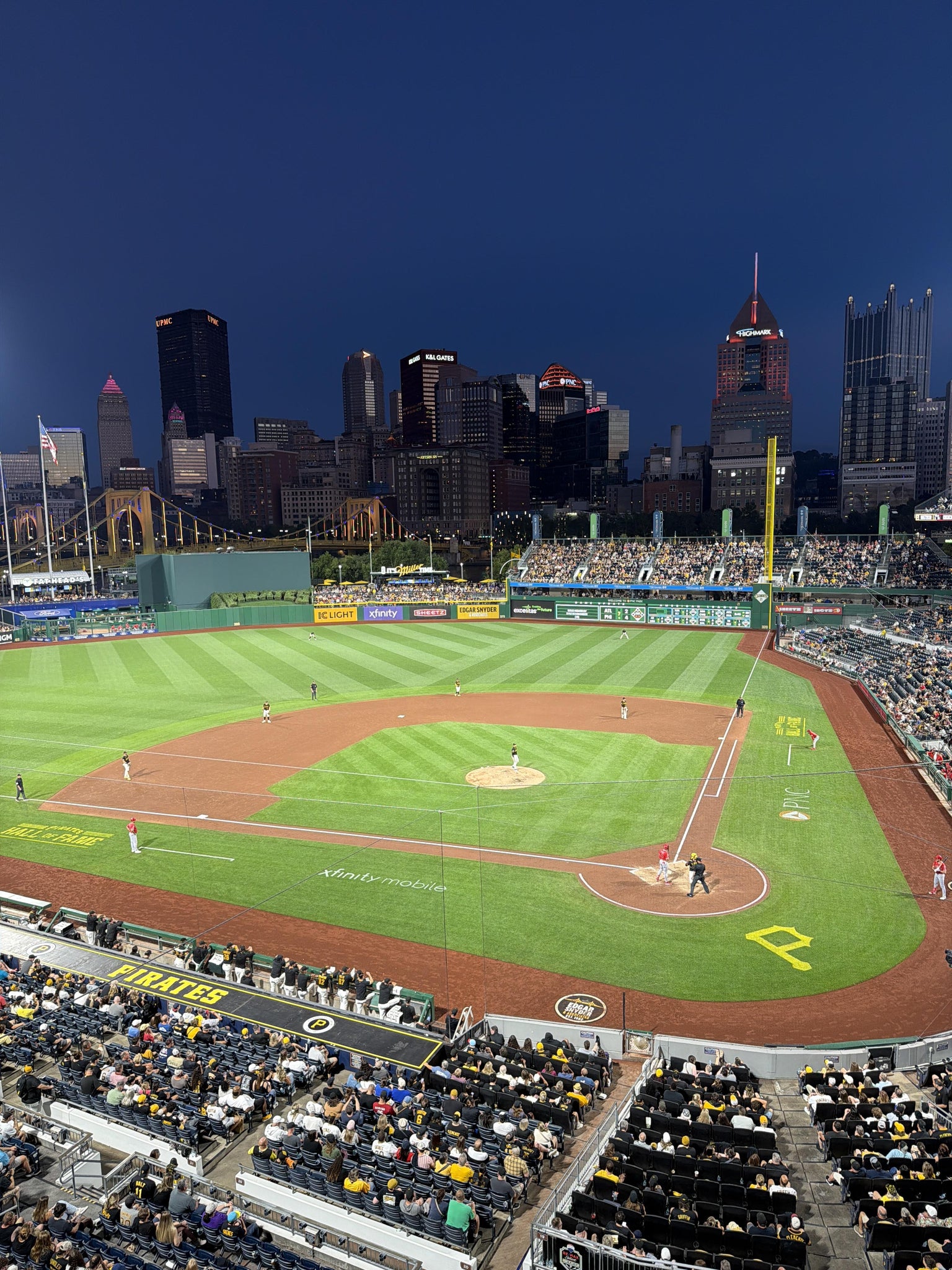 Real Fan View taken from Section 220 at PNC Park by Matt T