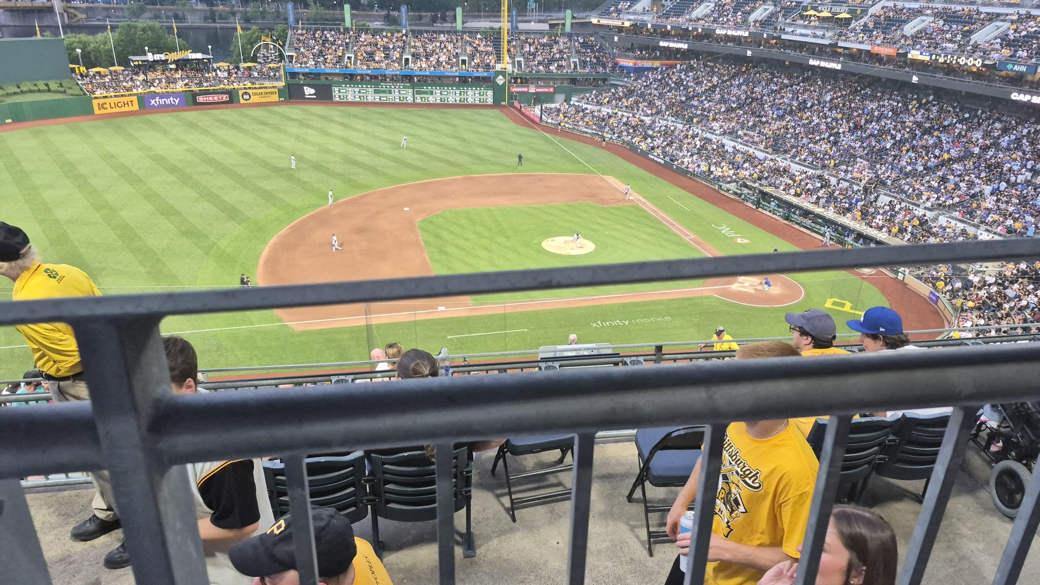 Real Fan View taken from Section 323 at PNC Park by Michael K
