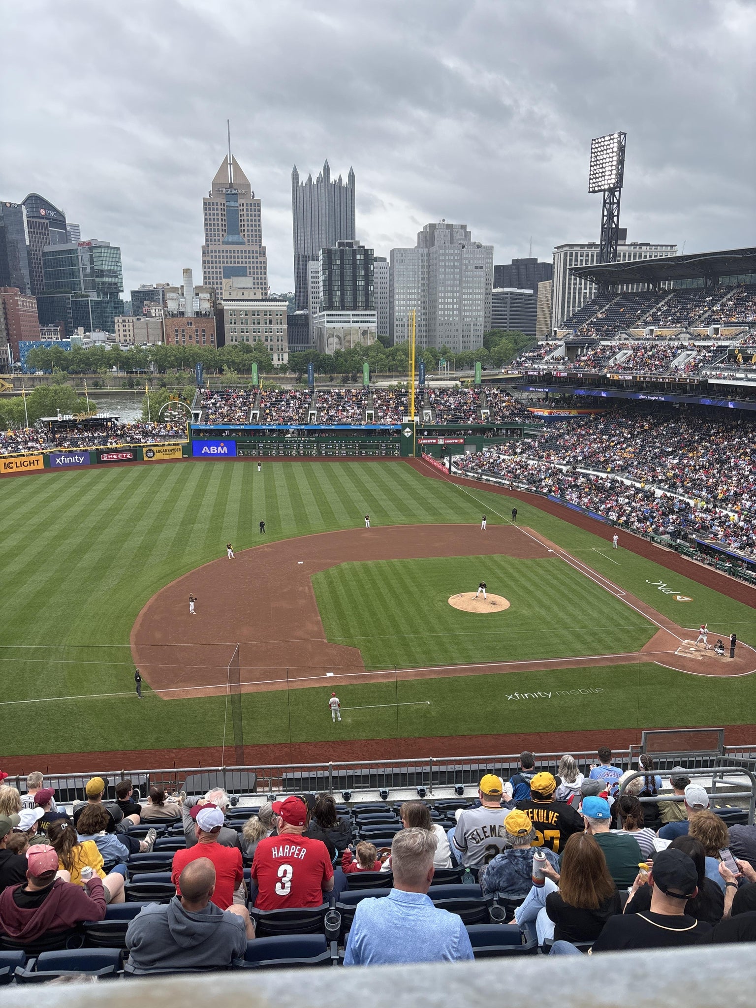 Real Fan View taken from Section 323 WC at PNC Park by Mindy W
