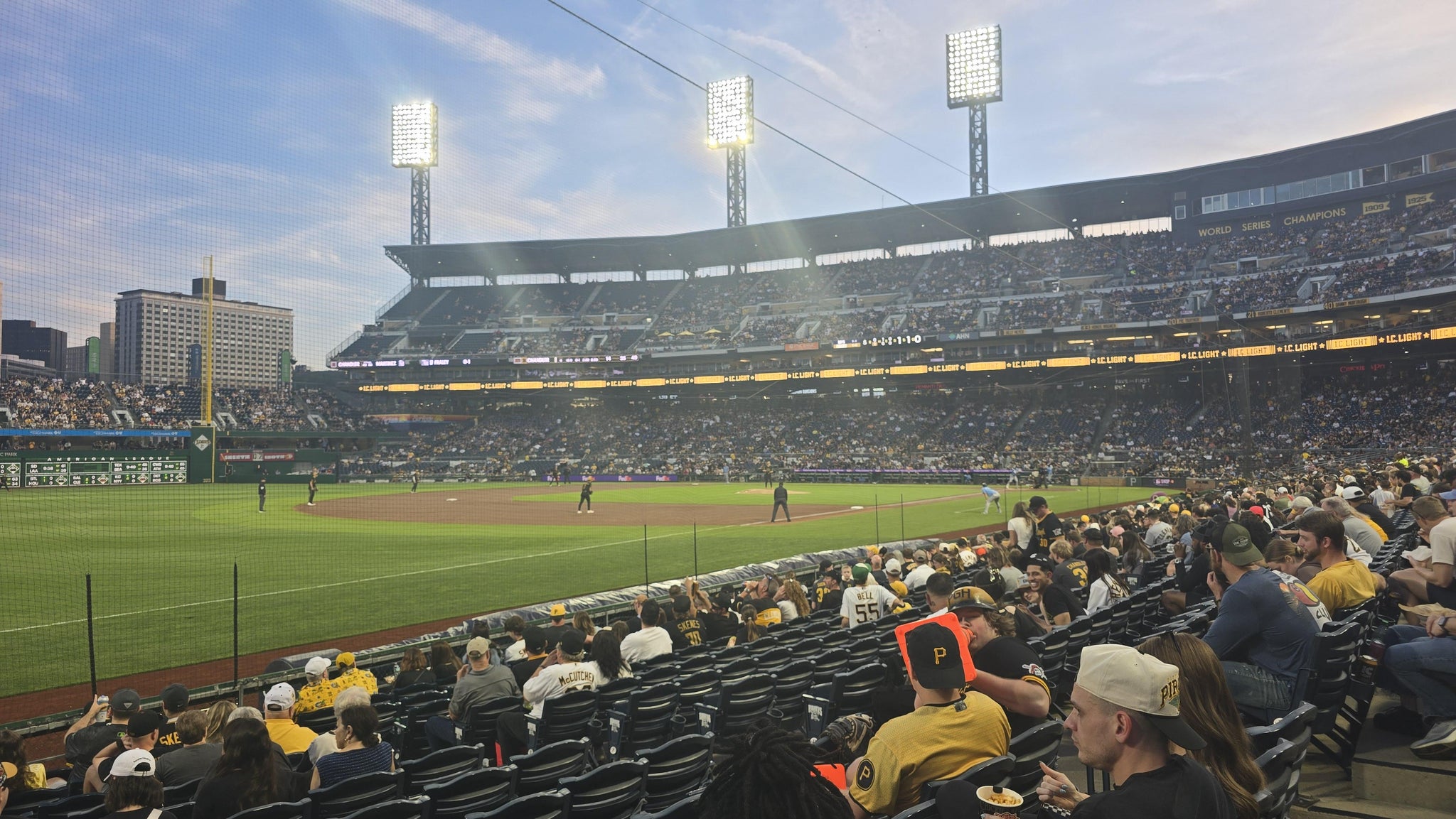 Real Fan View taken from Baseline Box 29 at PNC Park by Brian E