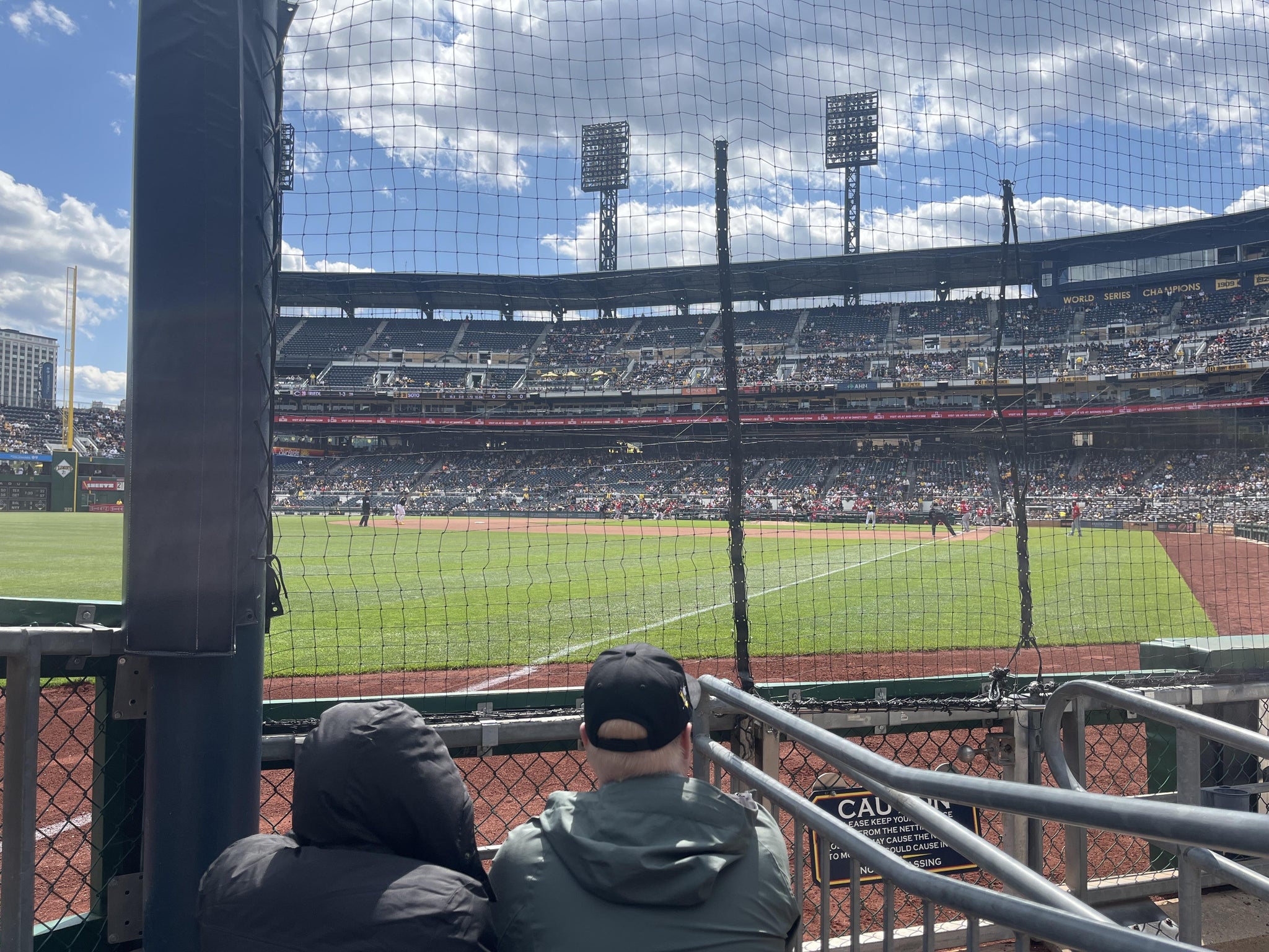 Real Fan View taken from Baseline Box 31 at PNC Park by Austin S