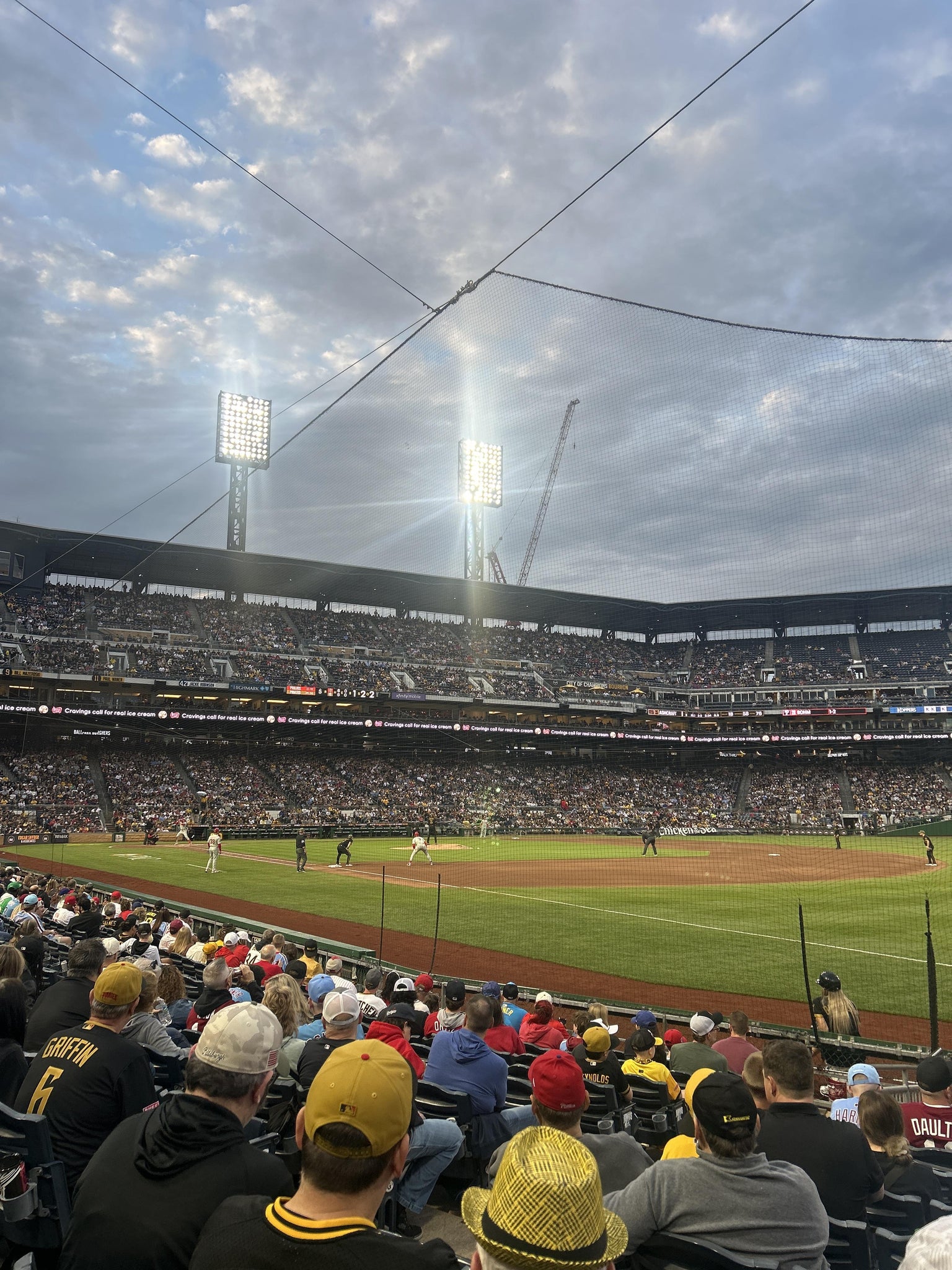 Real Fan View taken from Baseline Box 4 at PNC Park by Tina M