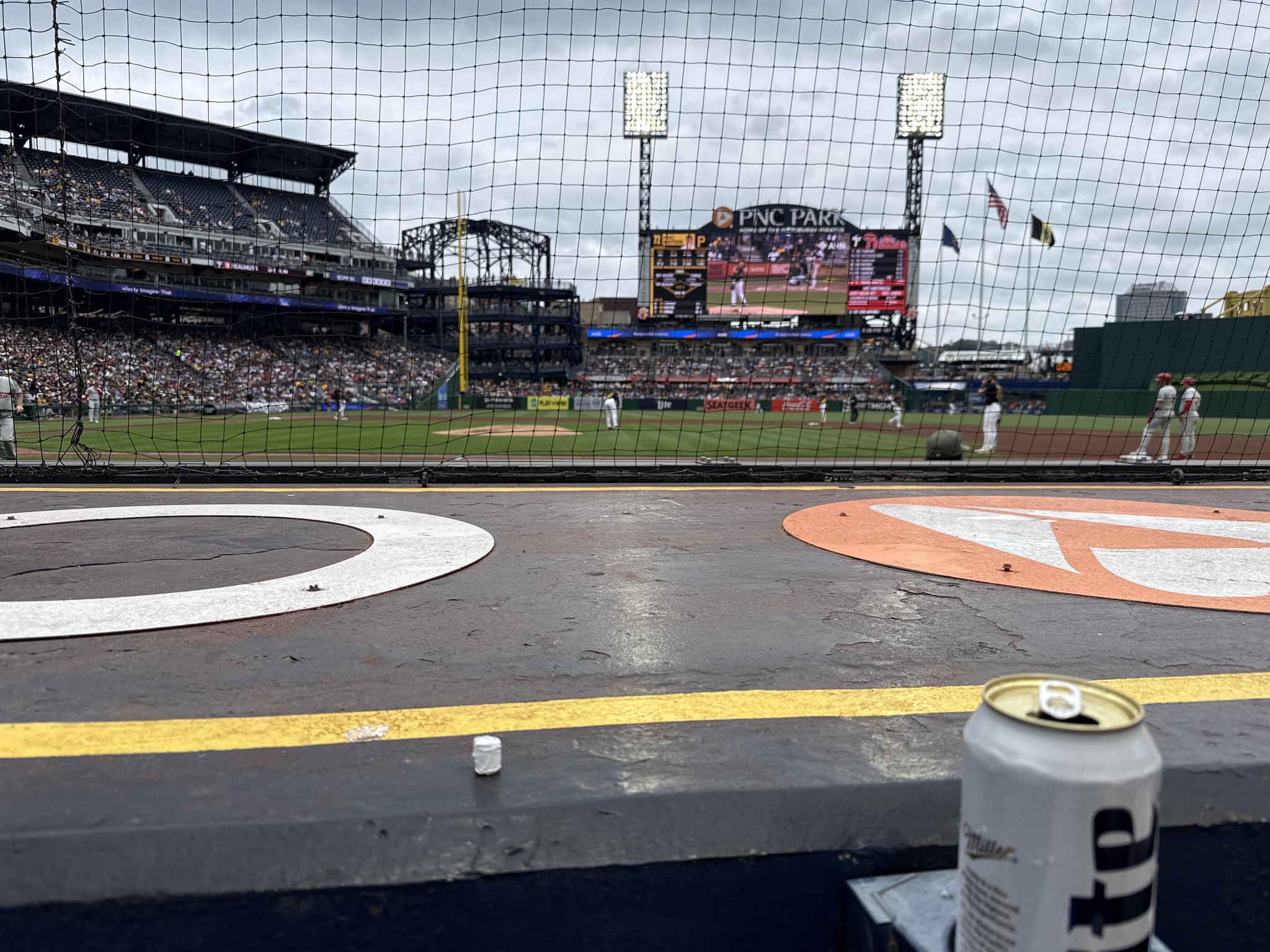 Real Fan View taken from Dugout Box 11 at PNC Park by Brandon M