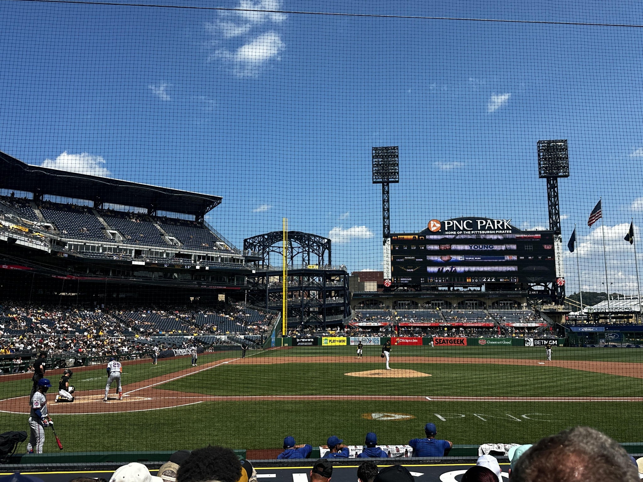 Real Fan View taken from Dugout Box 12 at PNC Park by Anonymous User