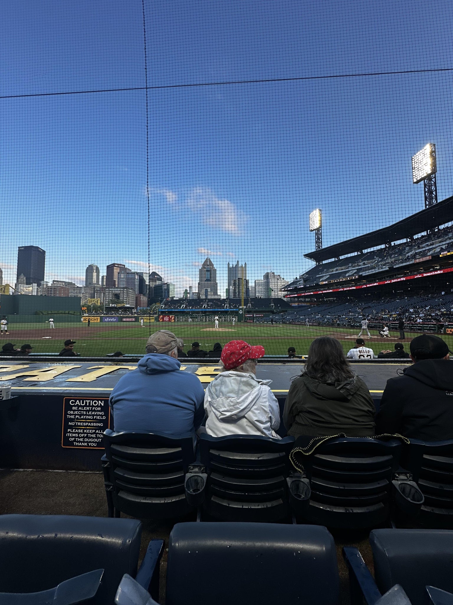Real Fan View taken from Dugout Box 21 at PNC Park by Matthew G