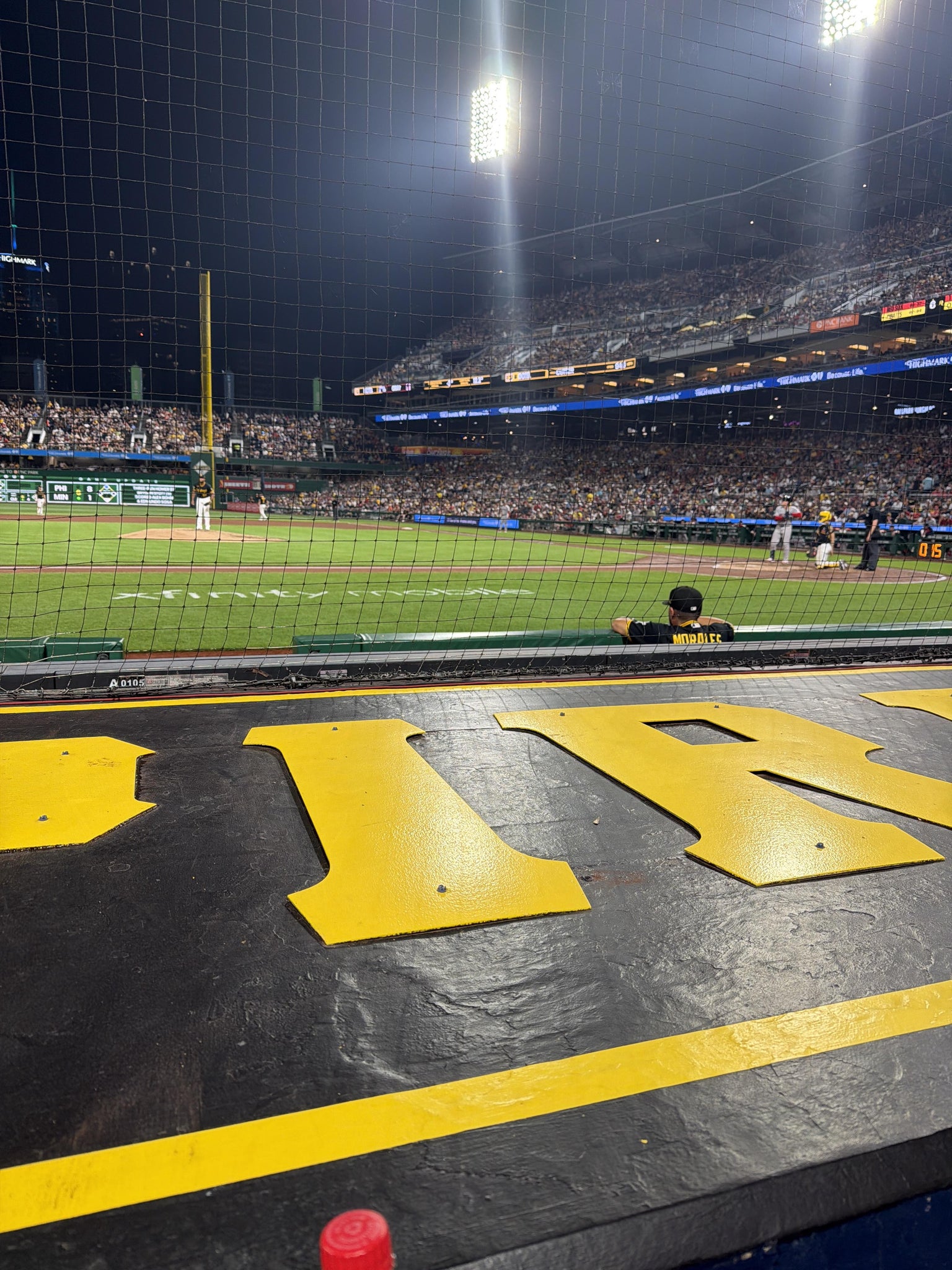 Real Fan View taken from Dugout Box 22 at PNC Park by Home