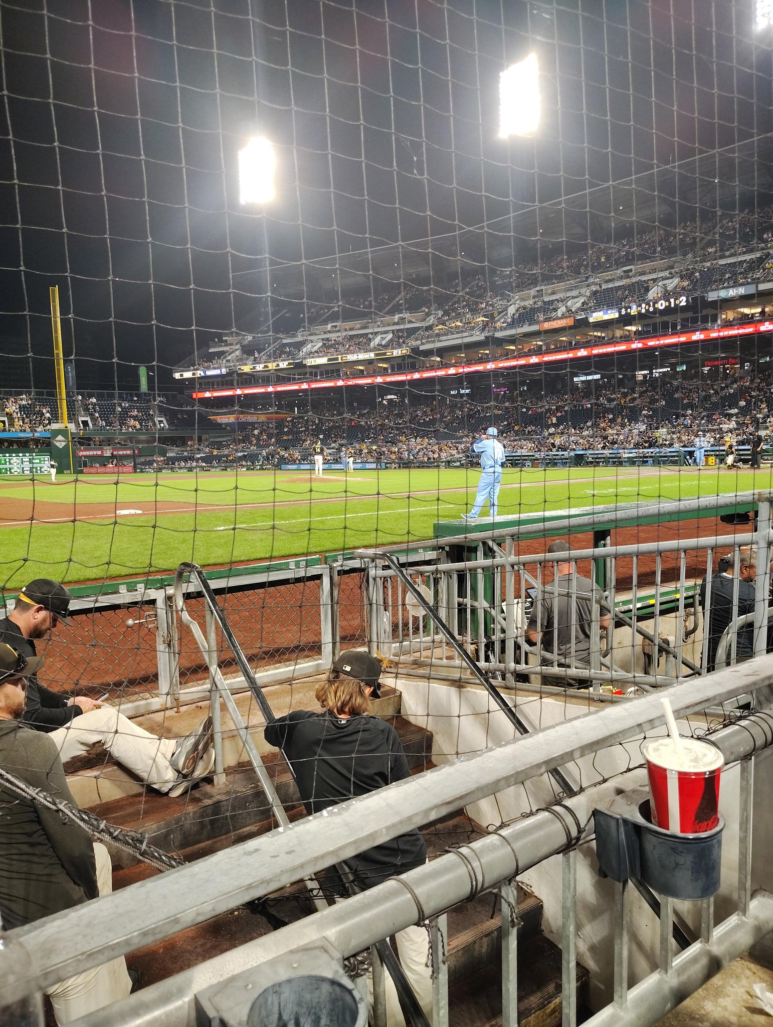 Real Fan View taken from Dugout Box 24 at PNC Park by Carrie F