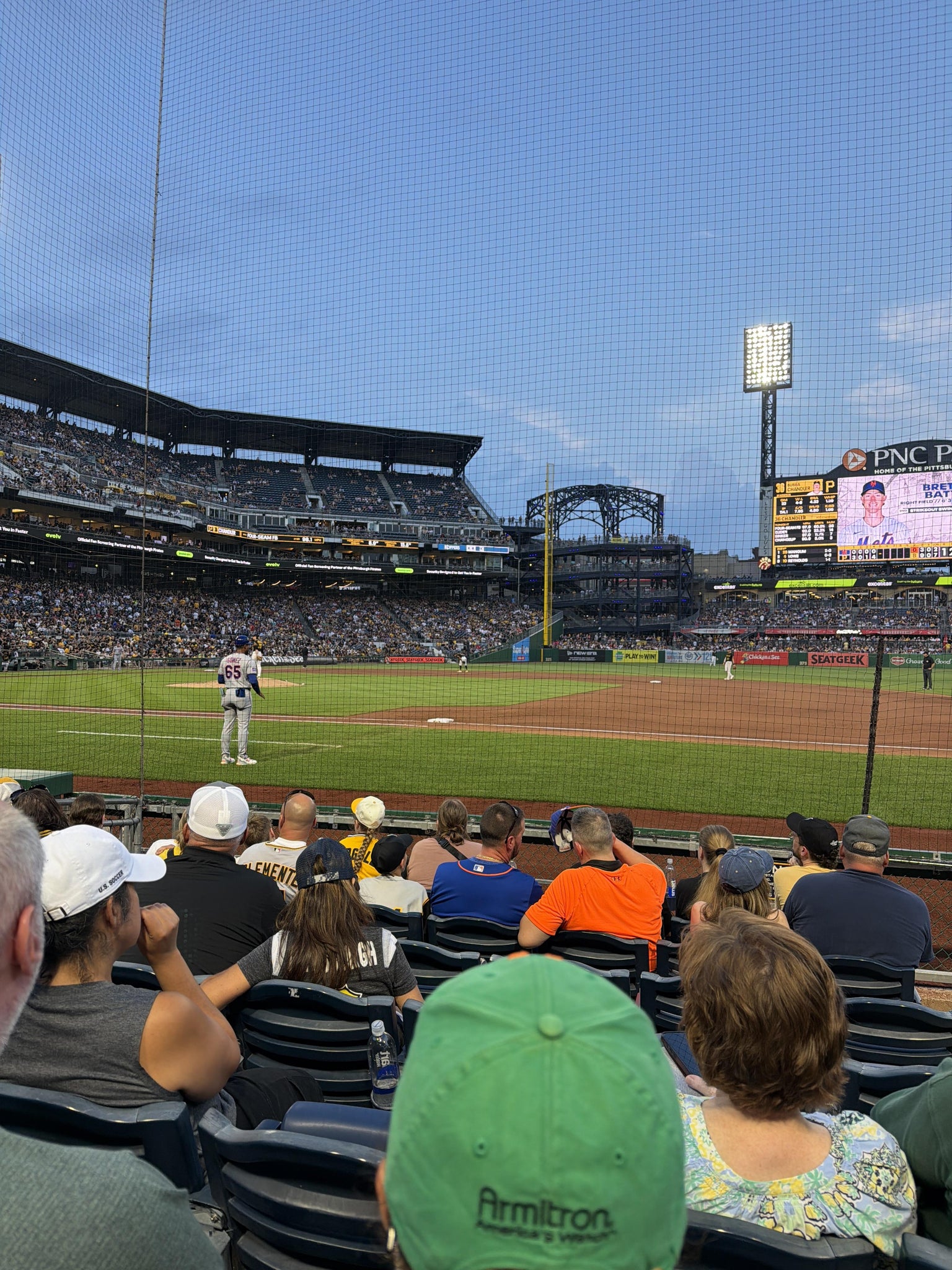 Real Fan View taken from Dugout Box 9 at PNC Park by Malinda M