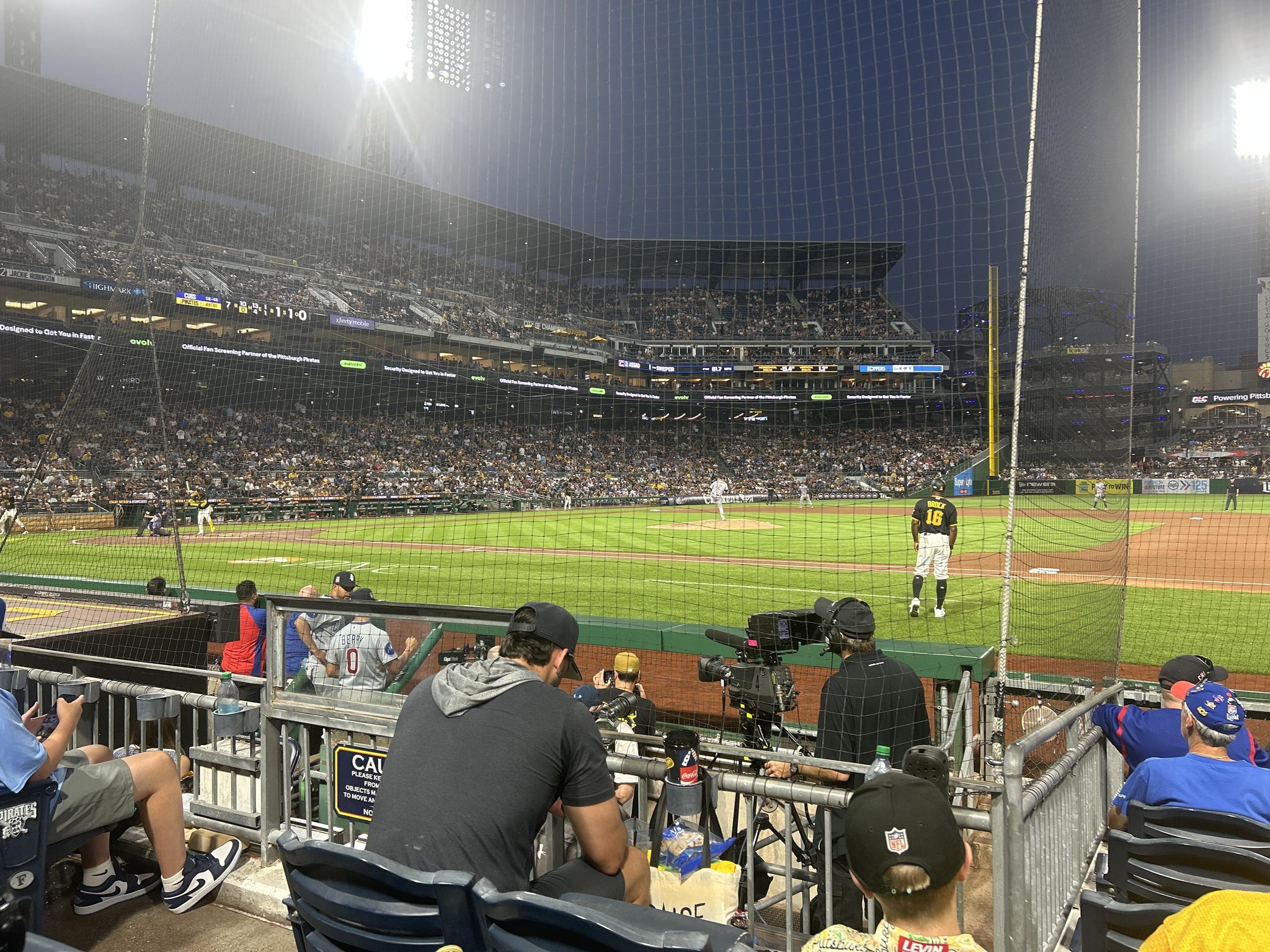 Real Fan View taken from Dugout Box 9 at PNC Park by Saul R