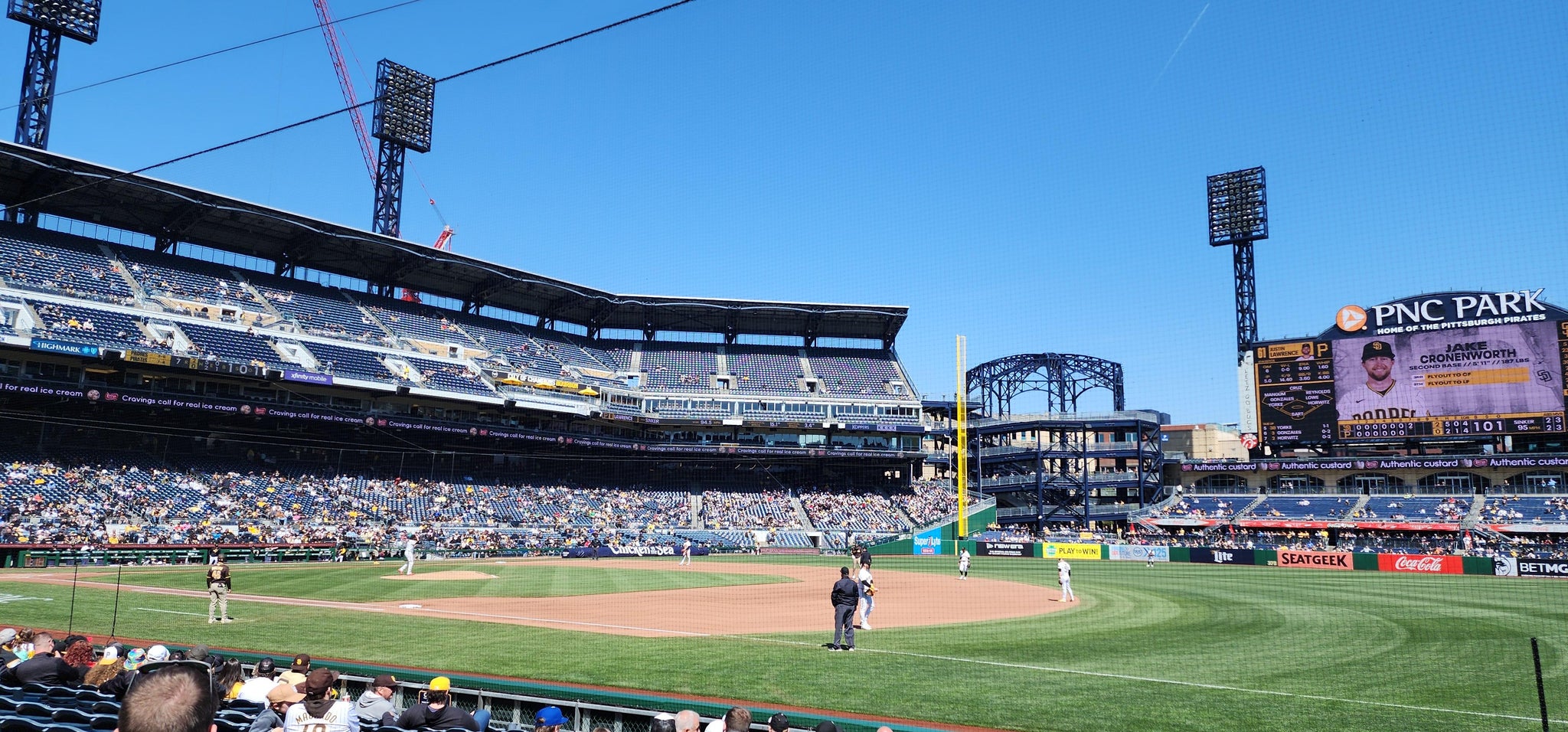 Real Fan View taken from Field Box 6 at PNC Park by Miguel v A