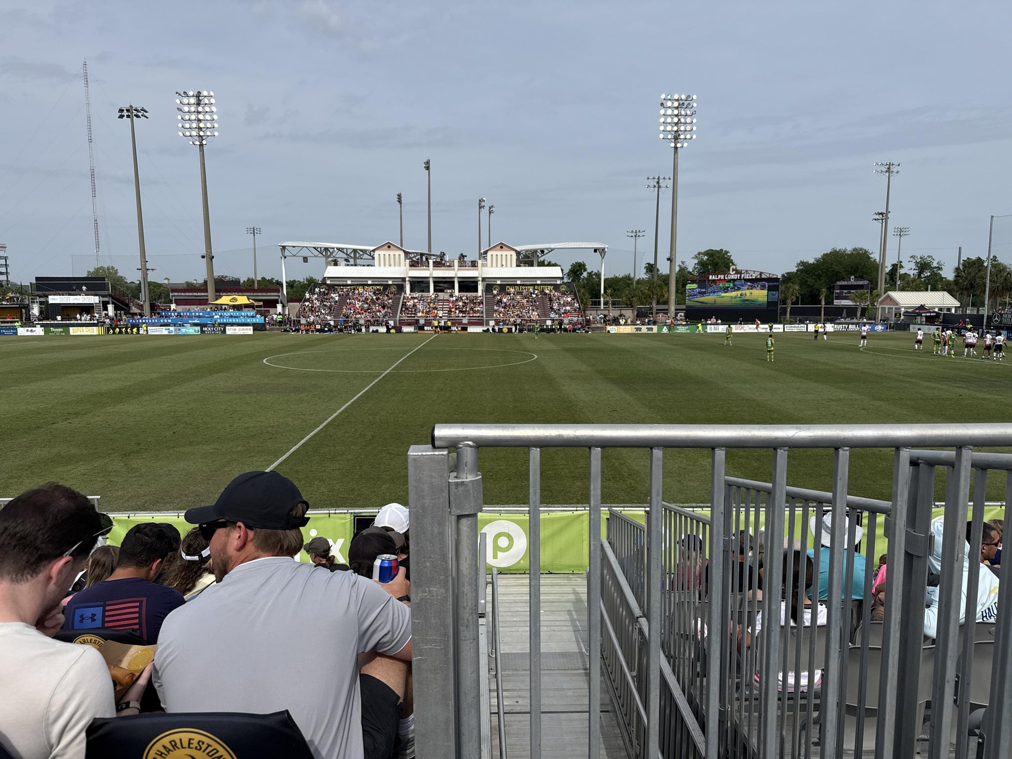 Real Fan View taken from Section 104 at Patriots Point Athletics Complex by Angela P