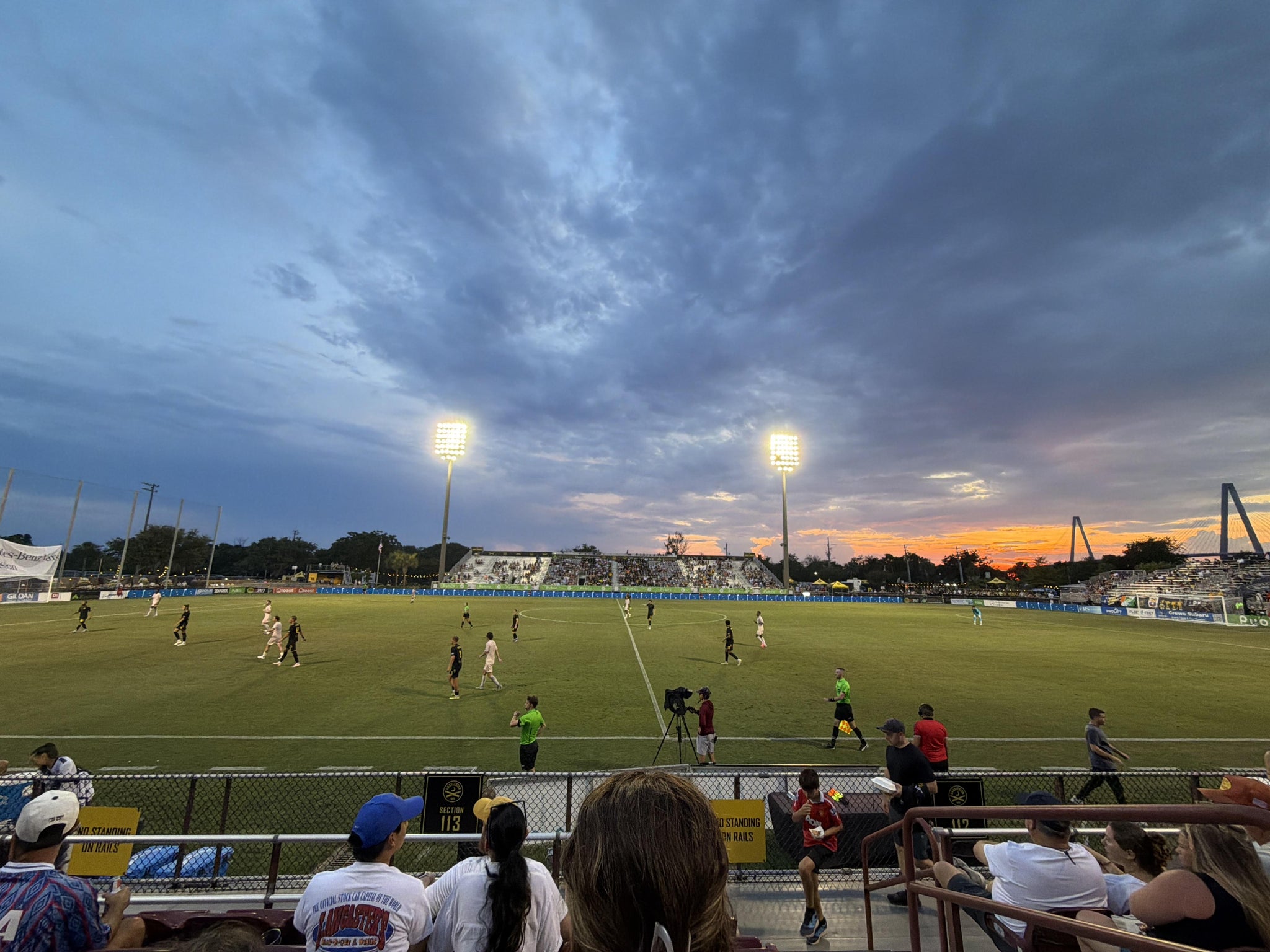 Real Fan View taken from Section 113 at Patriots Point Athletics Complex by Tracy B