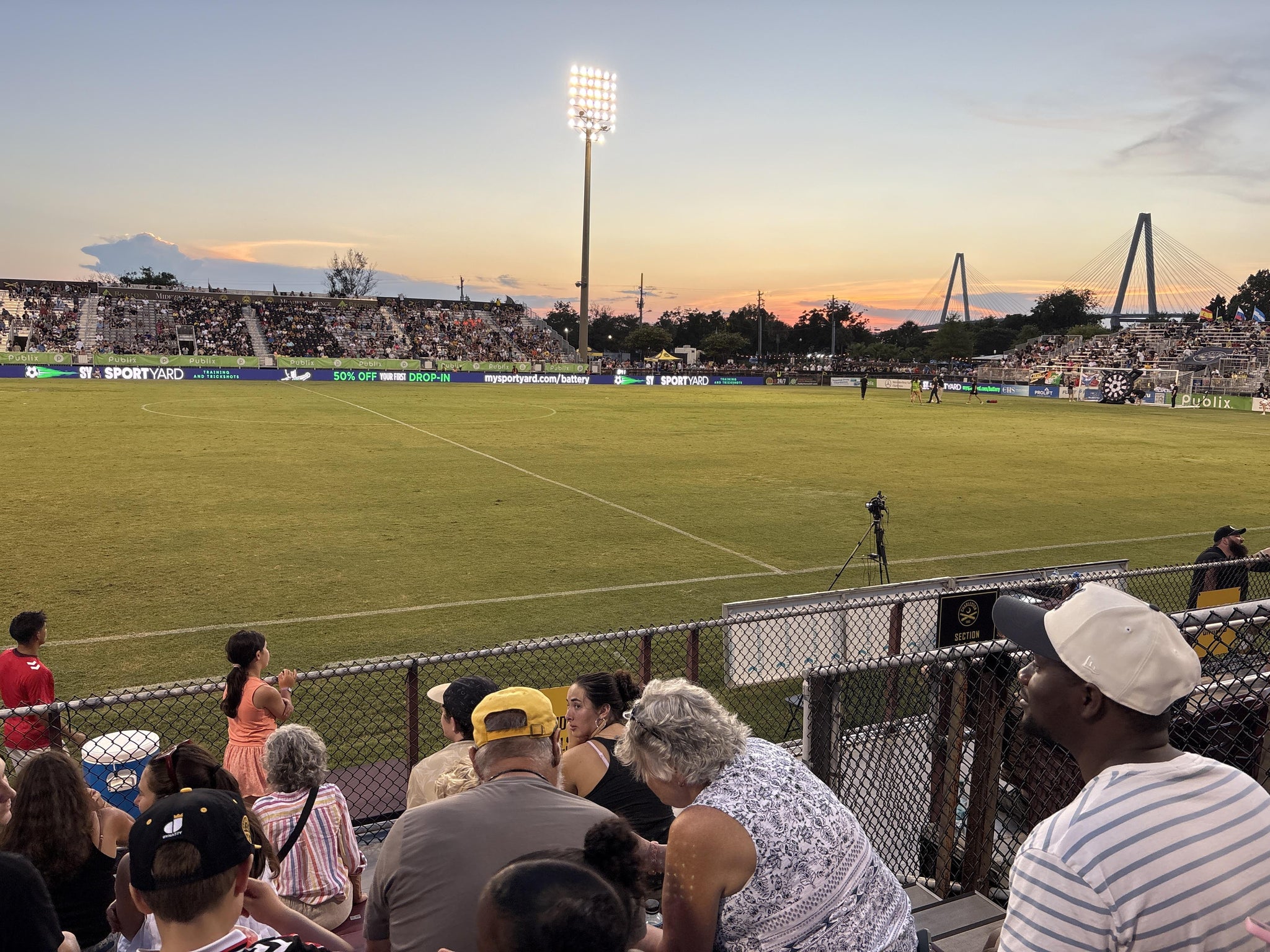 Real Fan View taken from Section 114 at Patriots Point Athletics Complex by Vincent M