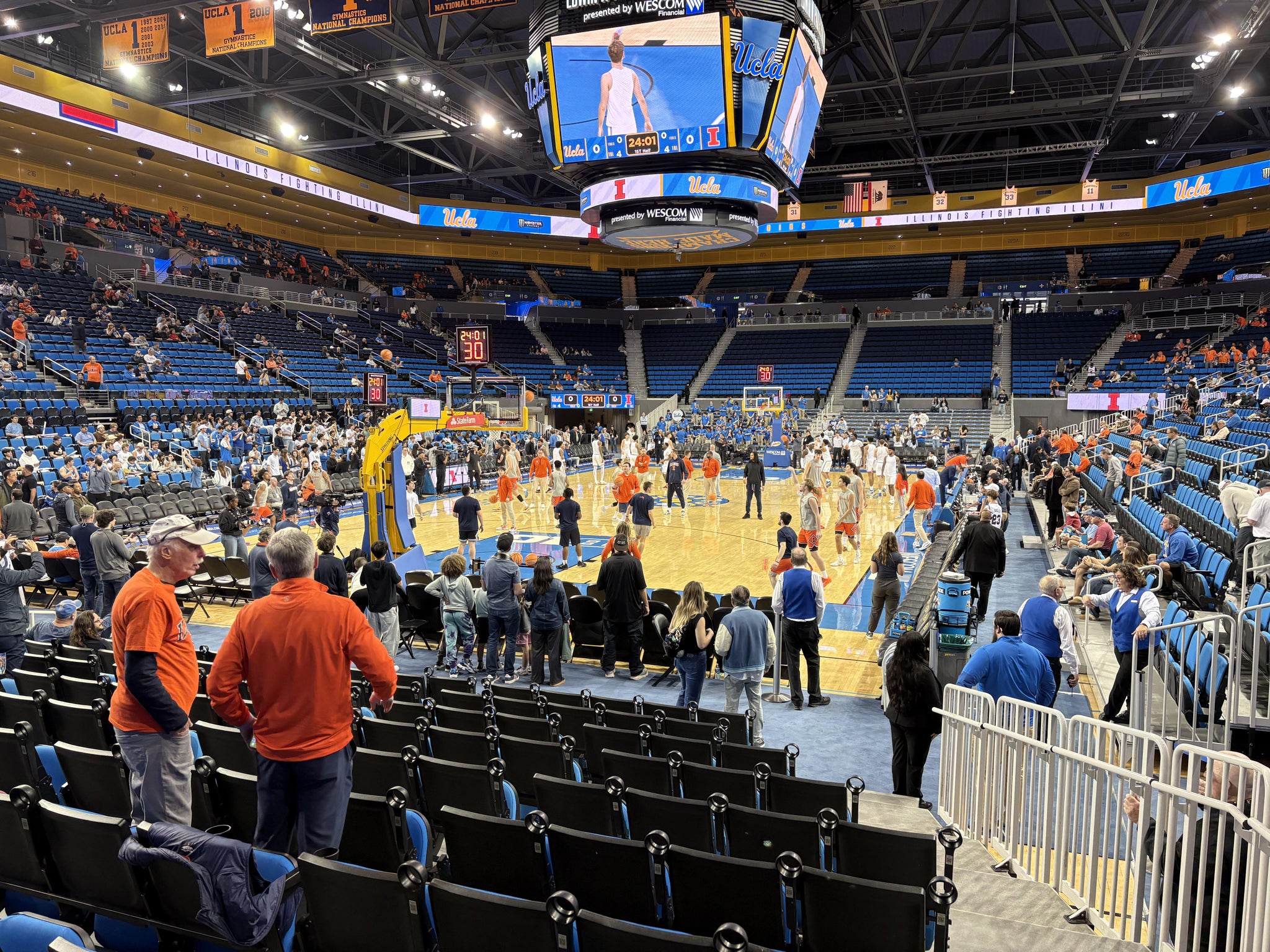 Real Fan View taken from Section 108 at Pauley Pavilion by Anonymous User