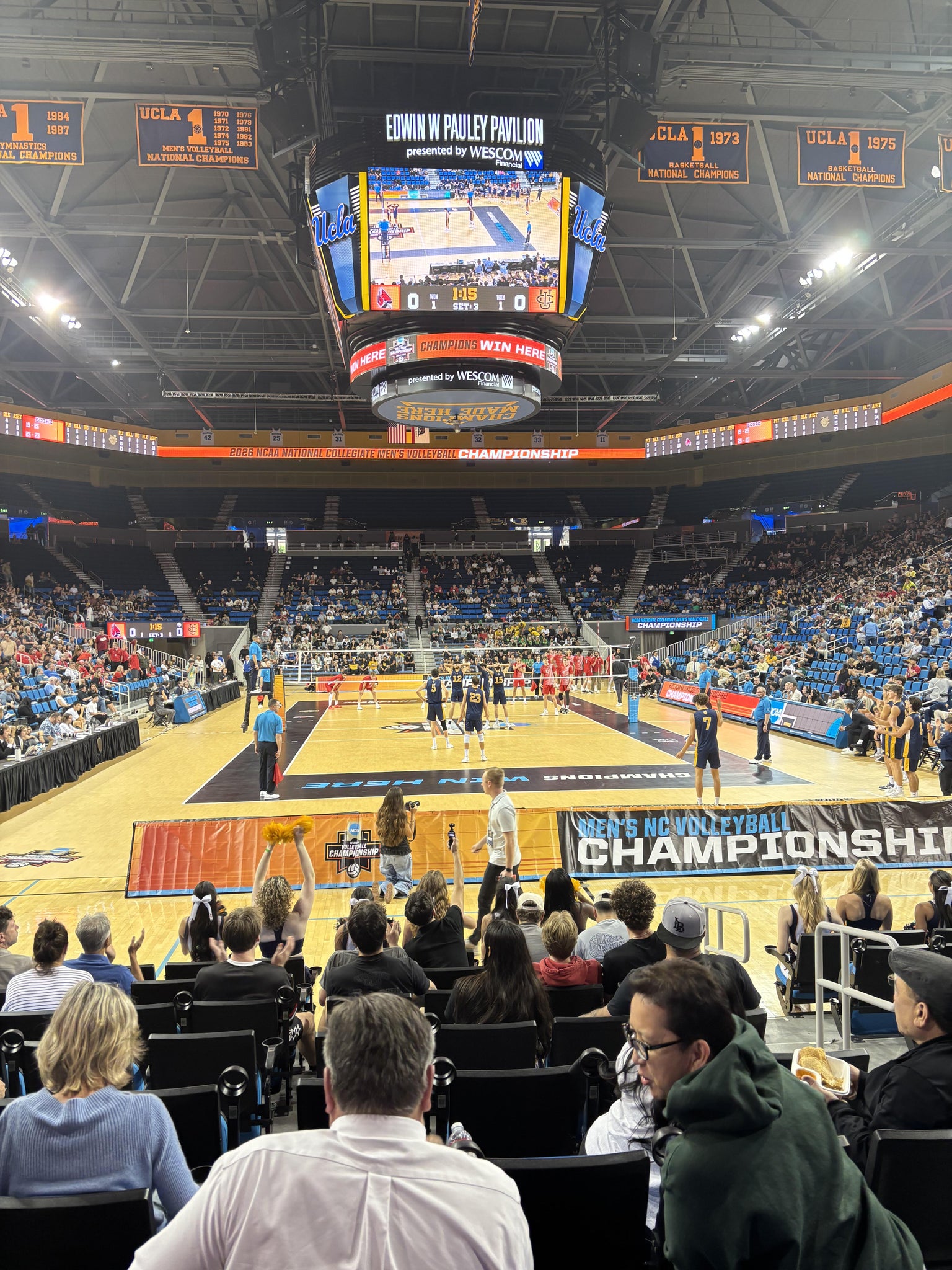 Real Fan View taken from Section 109 at Pauley Pavilion by Denise O