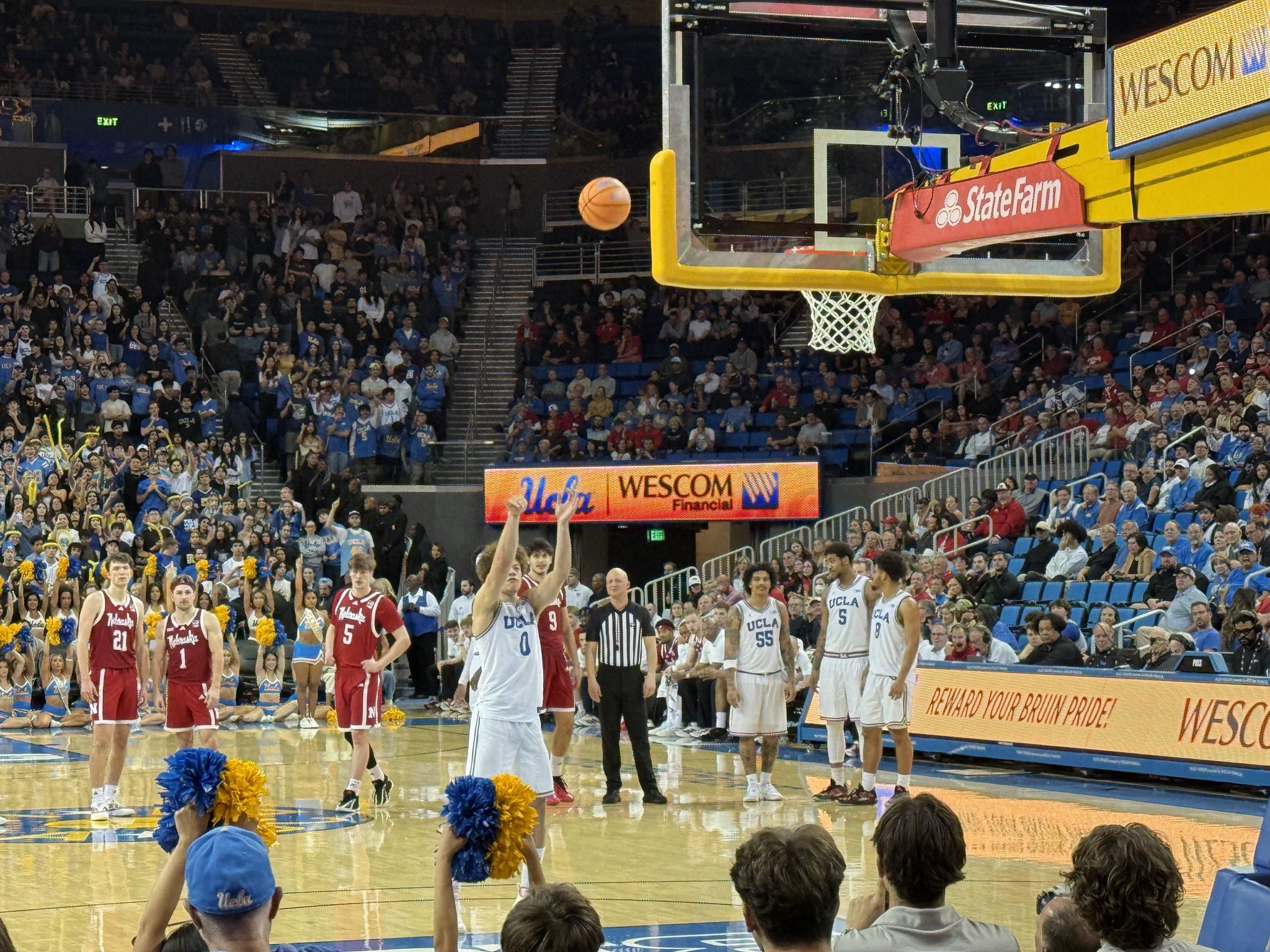Real Fan View taken from Section 109 at Pauley Pavilion by Douglas H
