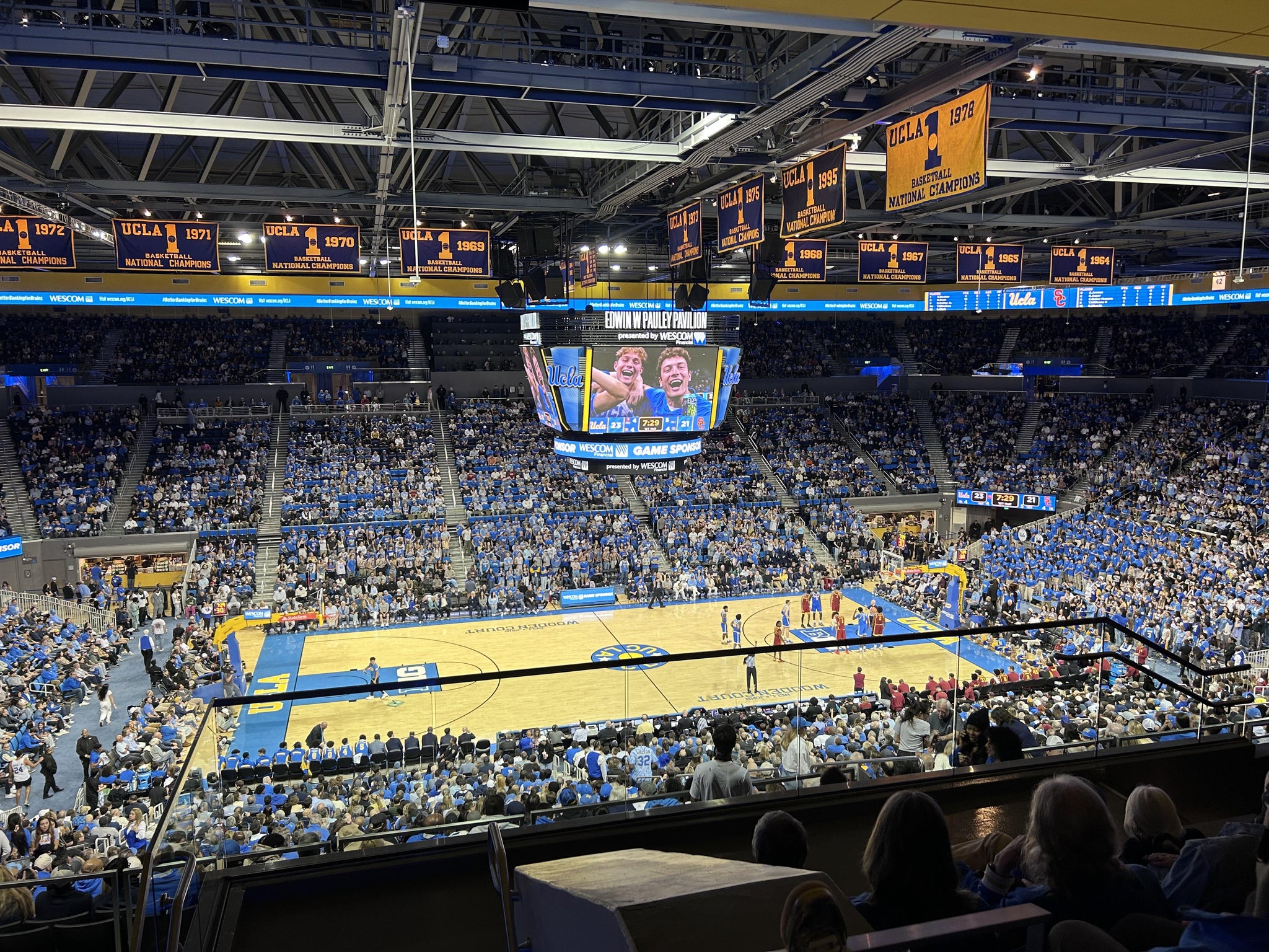 Real Fan View taken from Section 203 at Pauley Pavilion by Douglas H