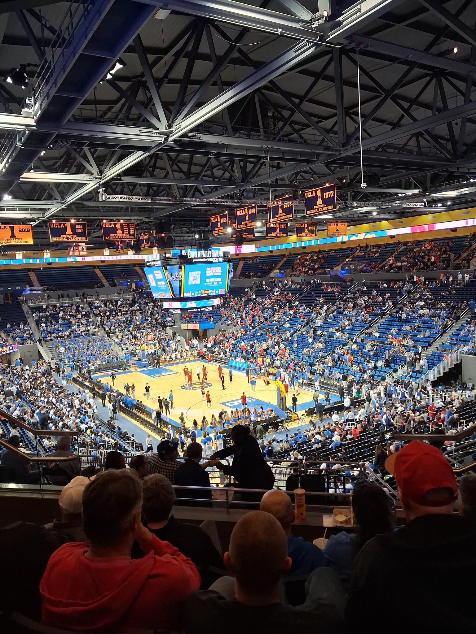 Real Fan View taken from Section 211 A at Pauley Pavilion by Danny H