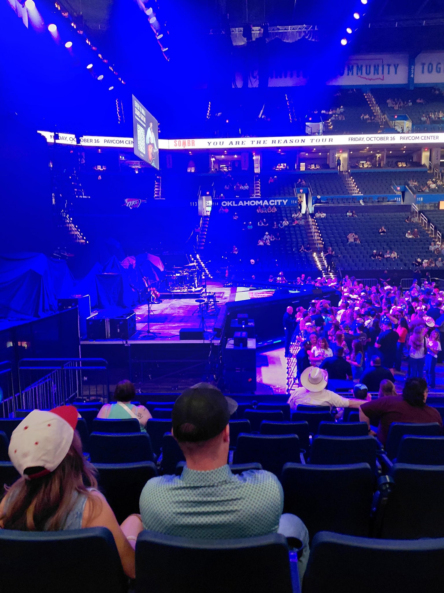Vue réelle des fans prise de la Section 107 au site Paycom Center par Anonymous User