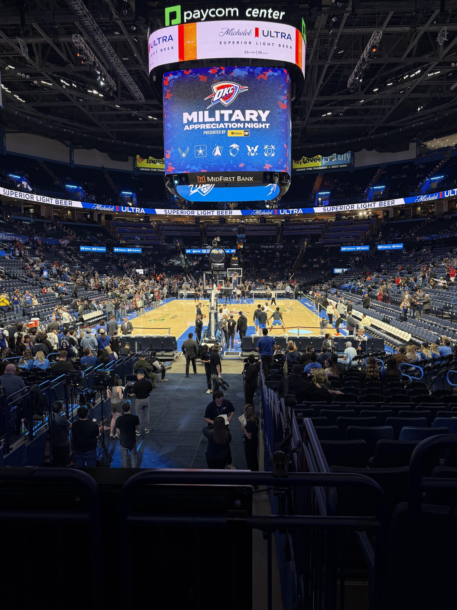 Real Fan View taken from Section 110 at Paycom Center by Gracie P