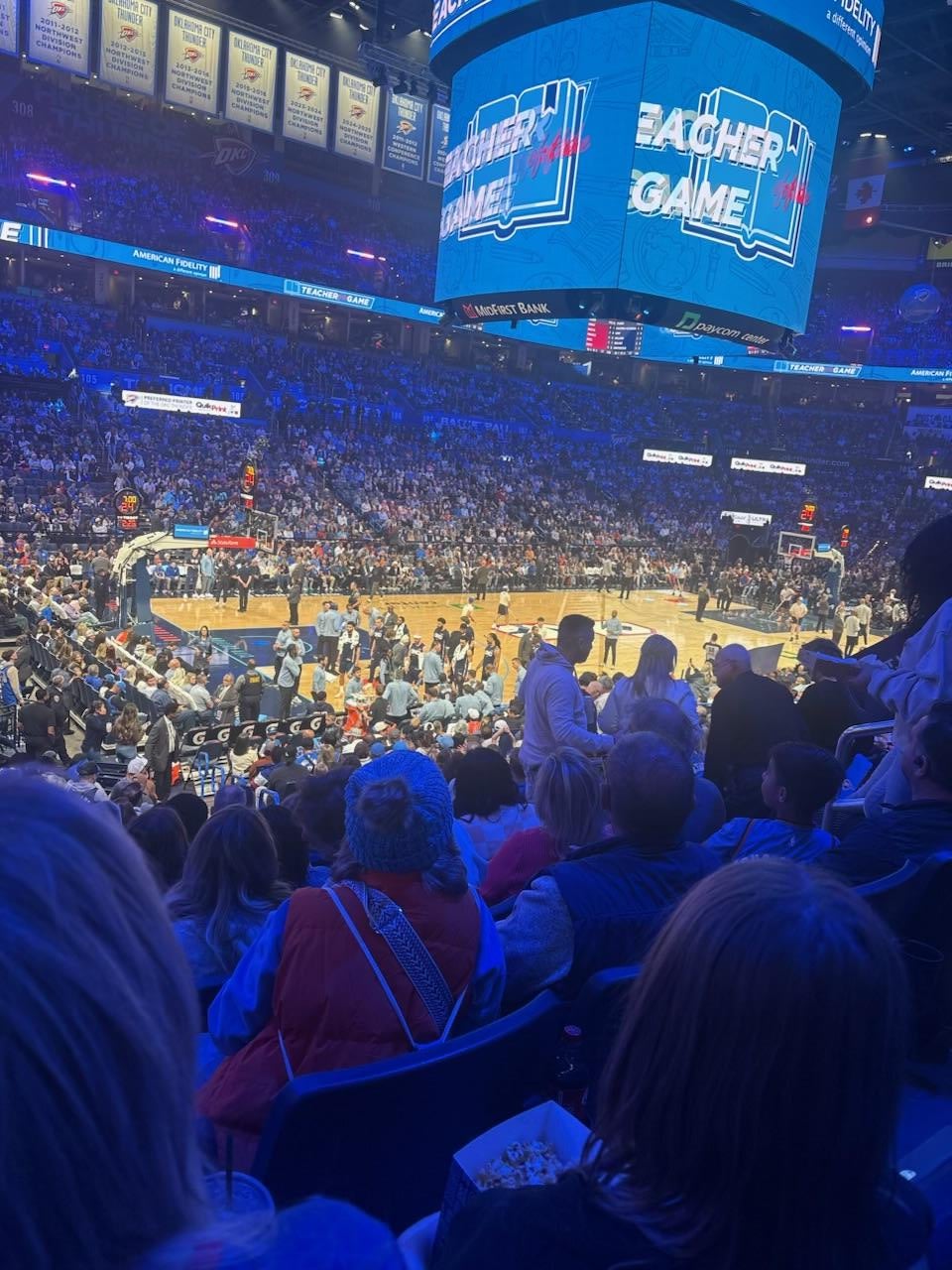 Real Fan View taken from Section 118 at Paycom Center by Anonymous User