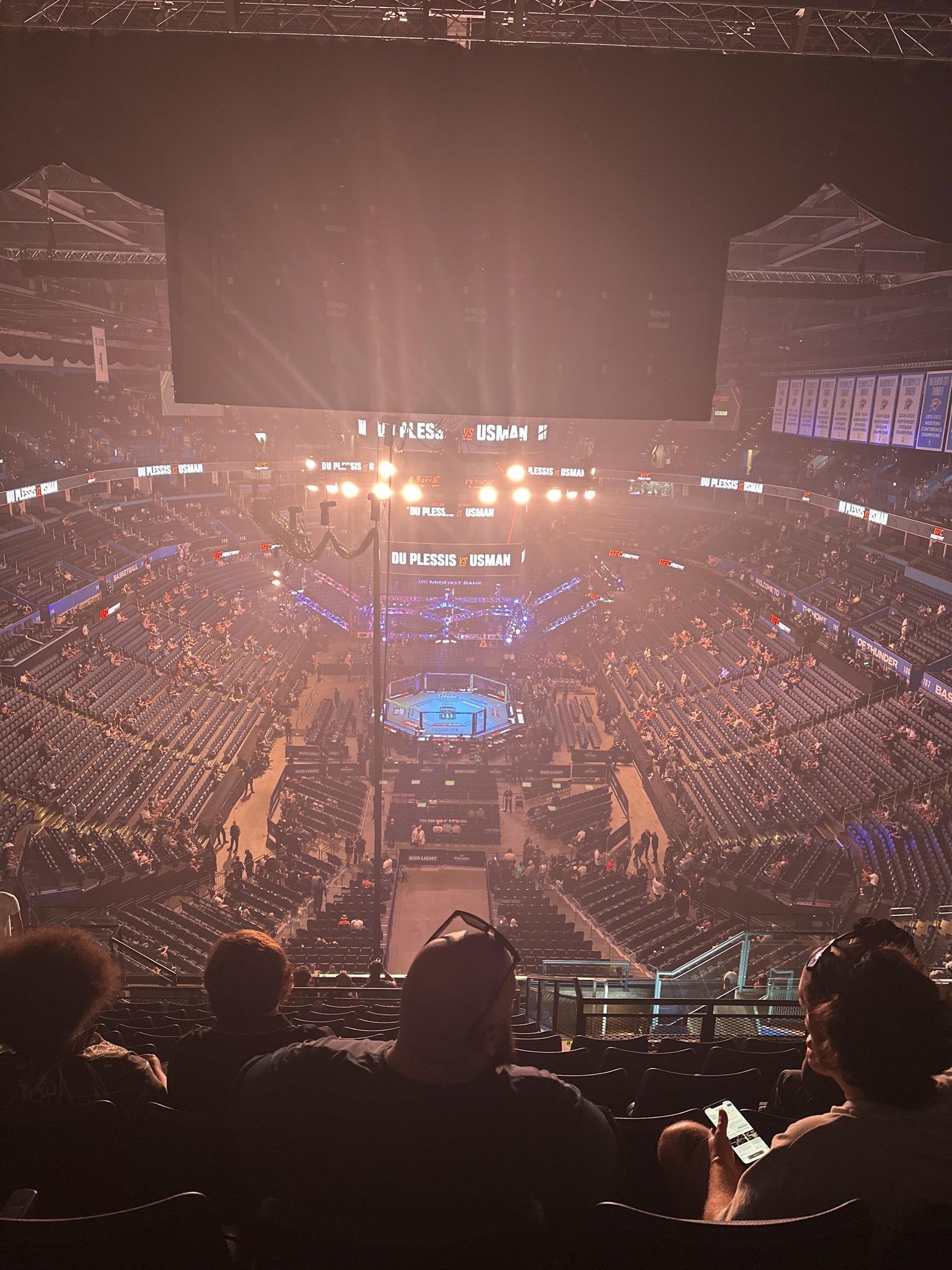 Real Fan View taken from Section 315 at Paycom Center by Gary H
