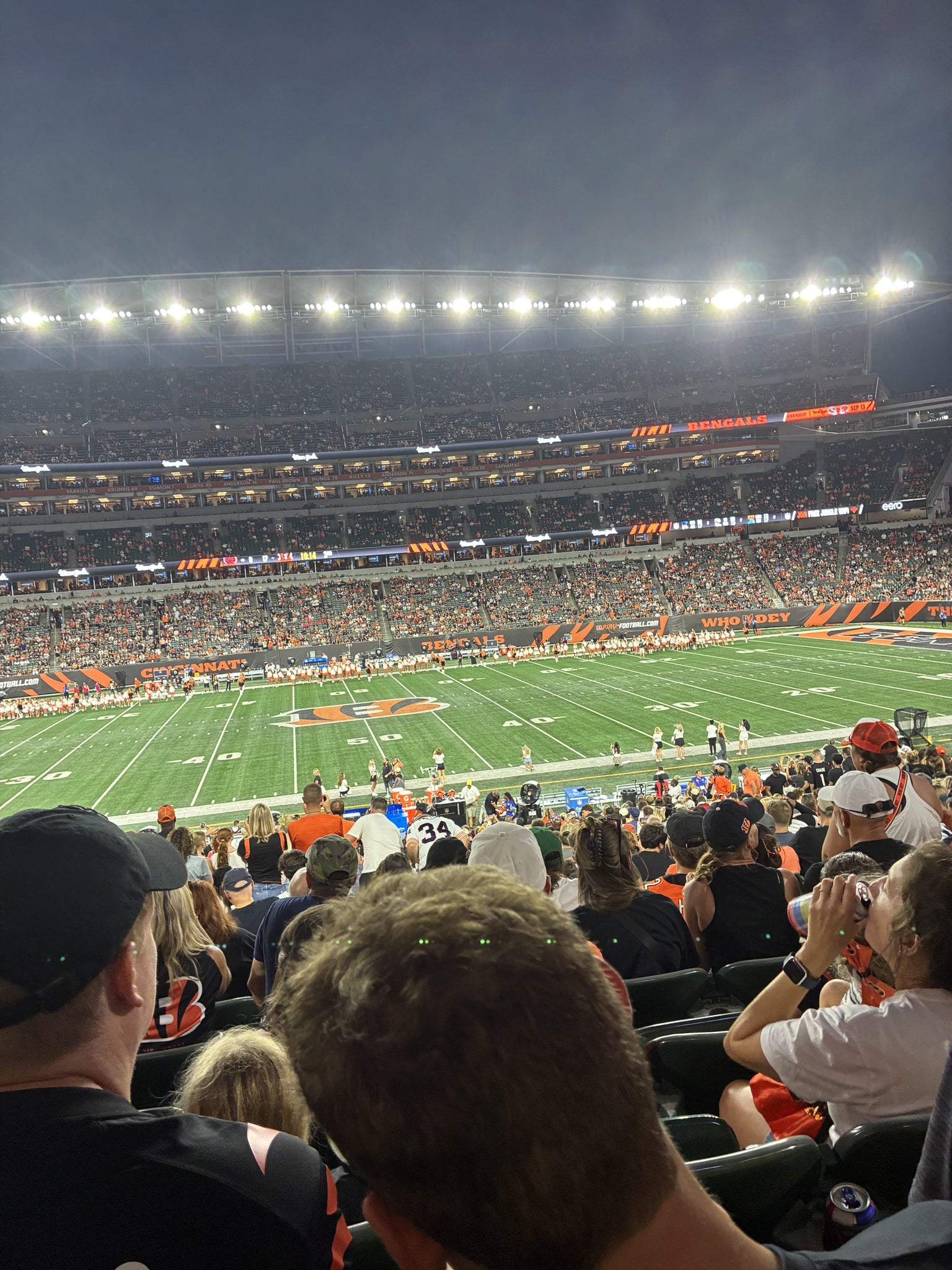 Real Fan View taken from Section 110 at Paycor Stadium by Anthony S